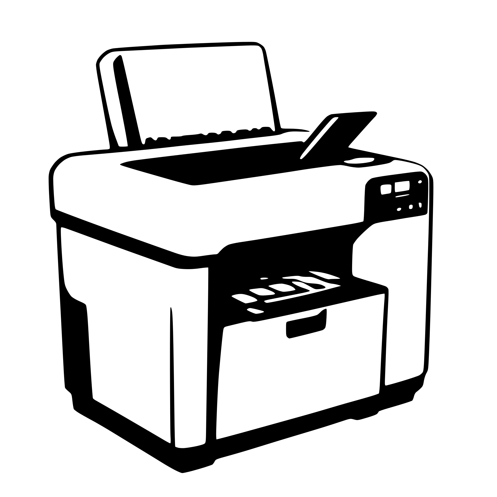 AI-generated SVG of a printer