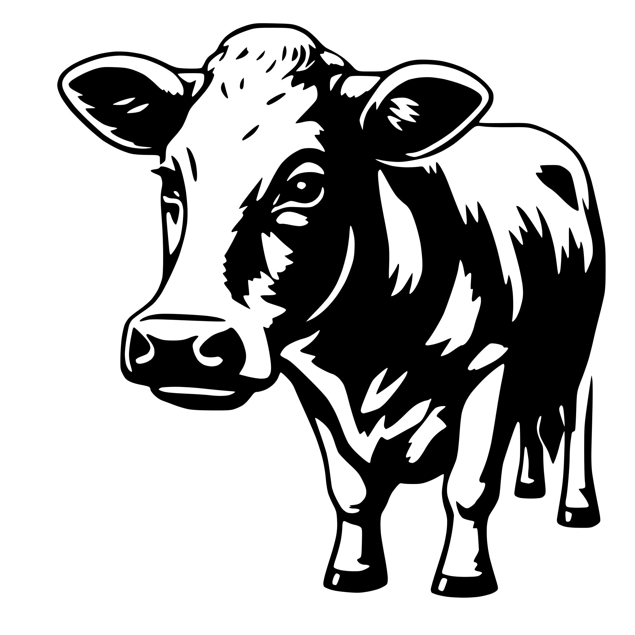 AI-generated SVG of a Wagyu cow