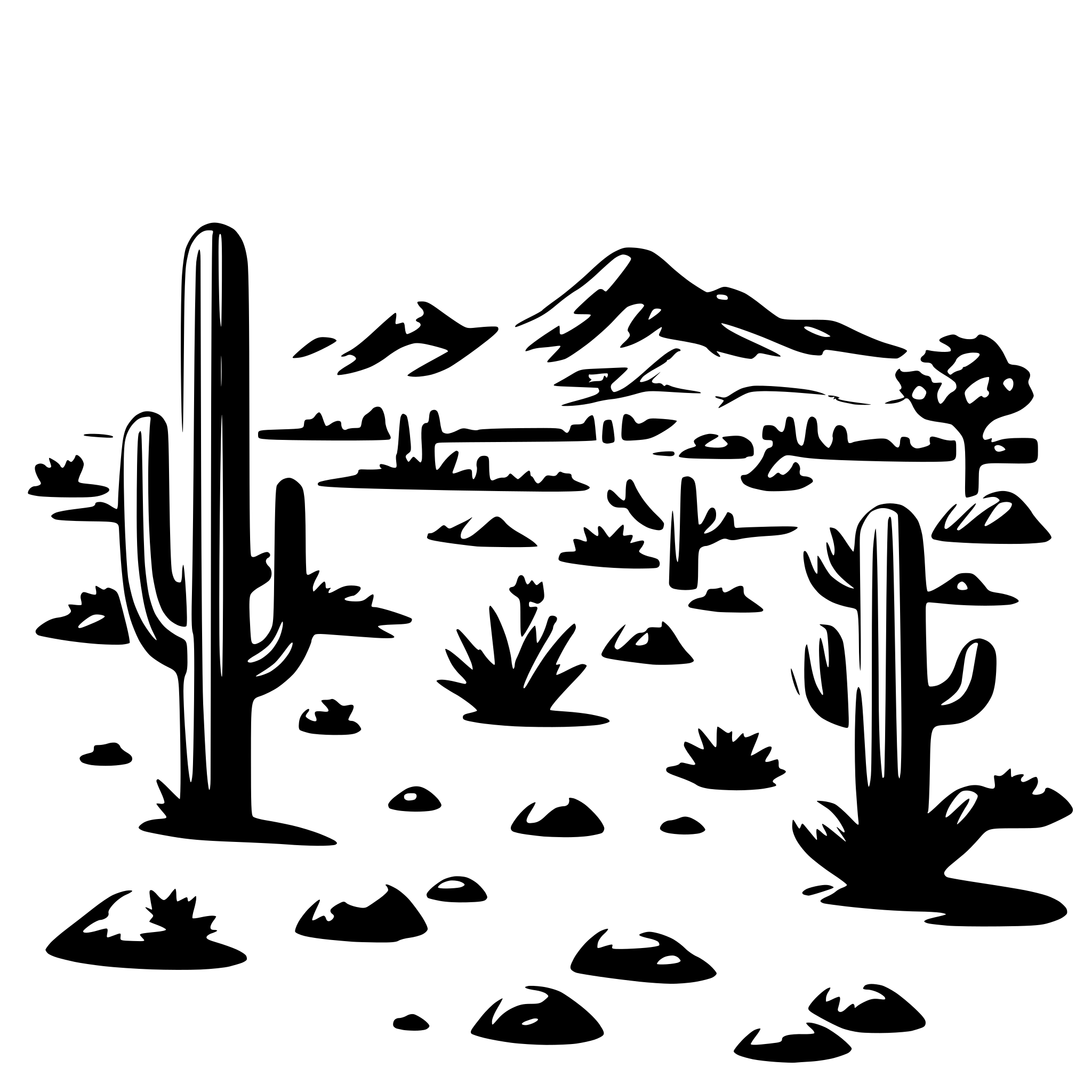 AI-generated SVG of 'desert ecosystem'
