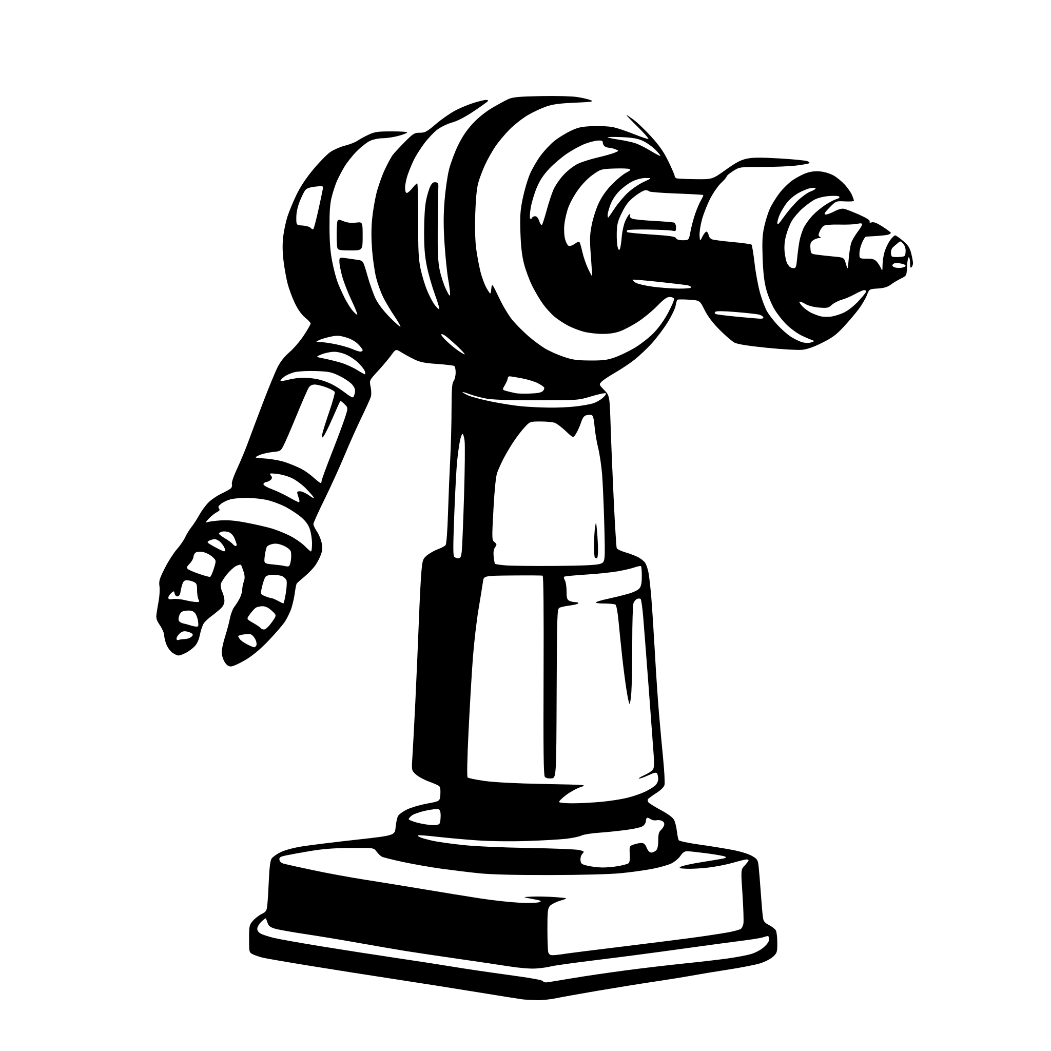 AI-generated SVG of 'robotic arm'