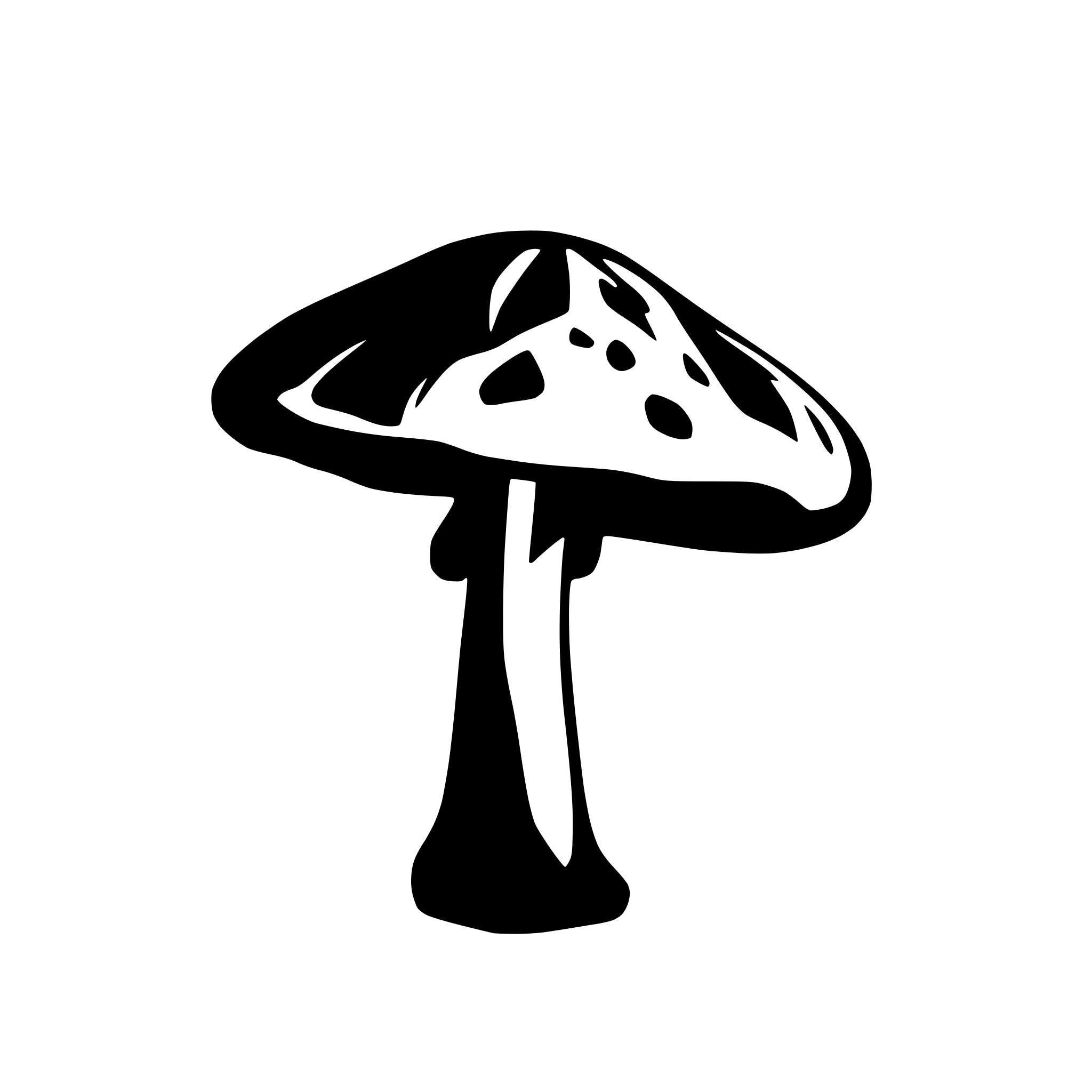 AI-generated SVG of 'hawaian mushroom'