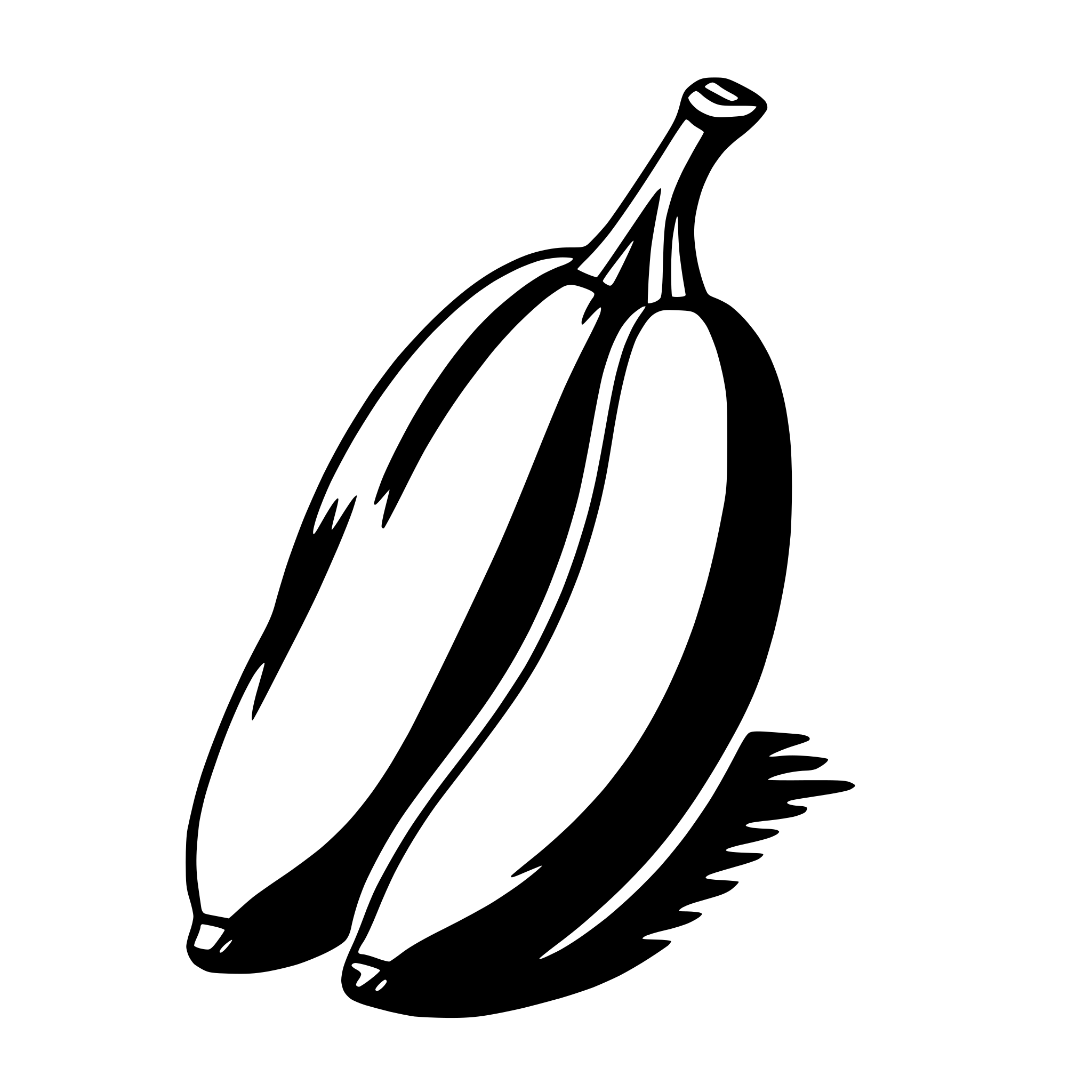 AI-generated SVG of a banana