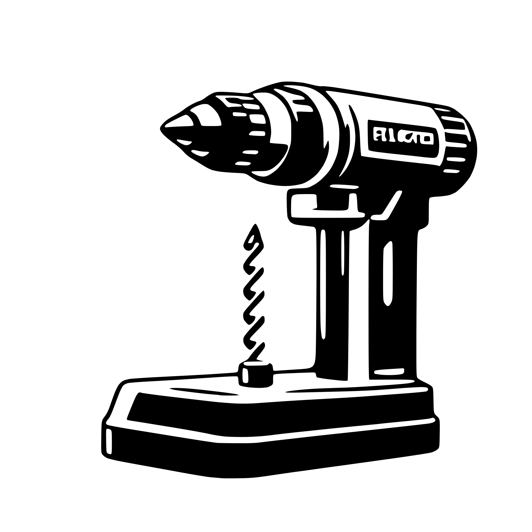 AI-generated SVG of a electric drill