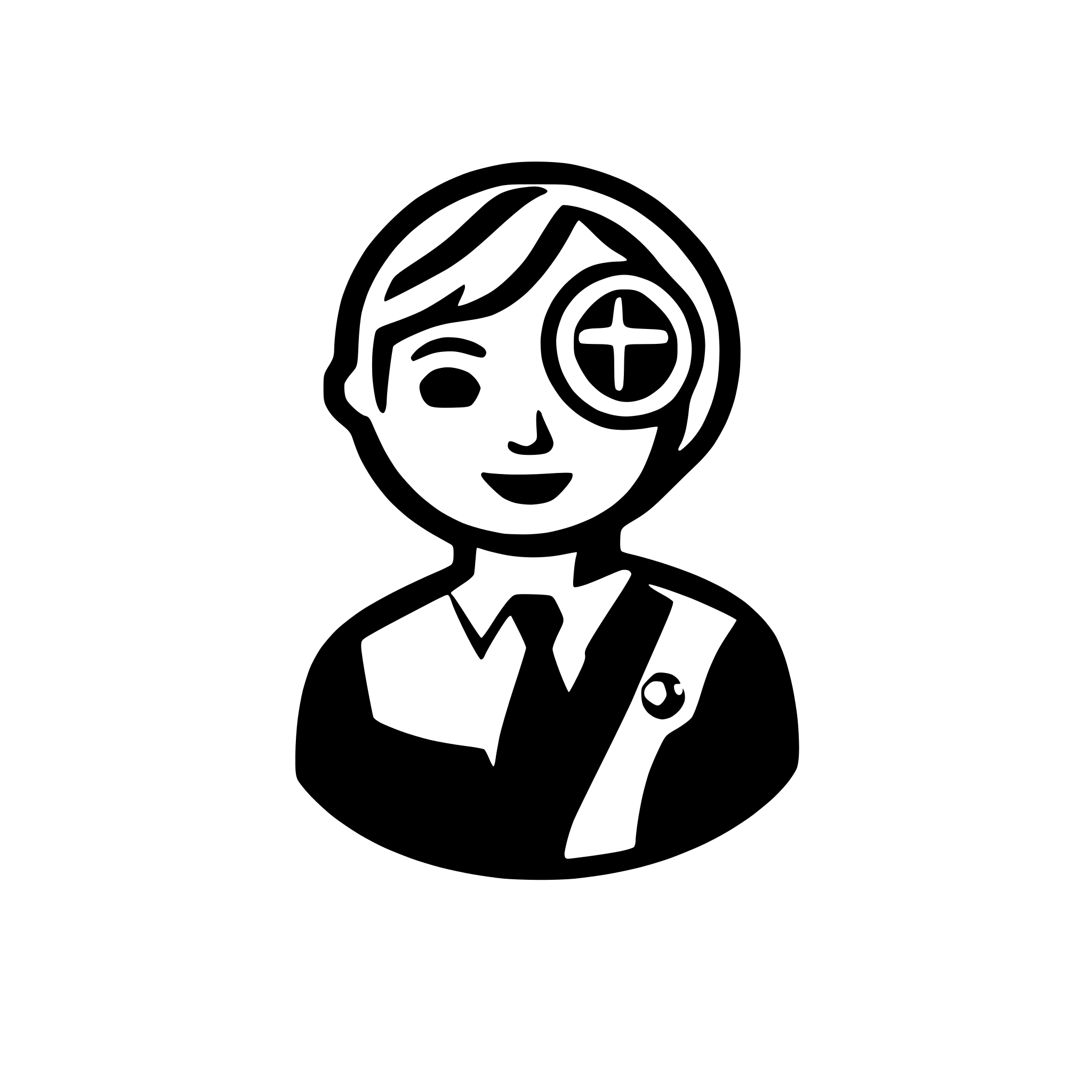 AI-generated SVG of 'A person icon with a map pin as his head'