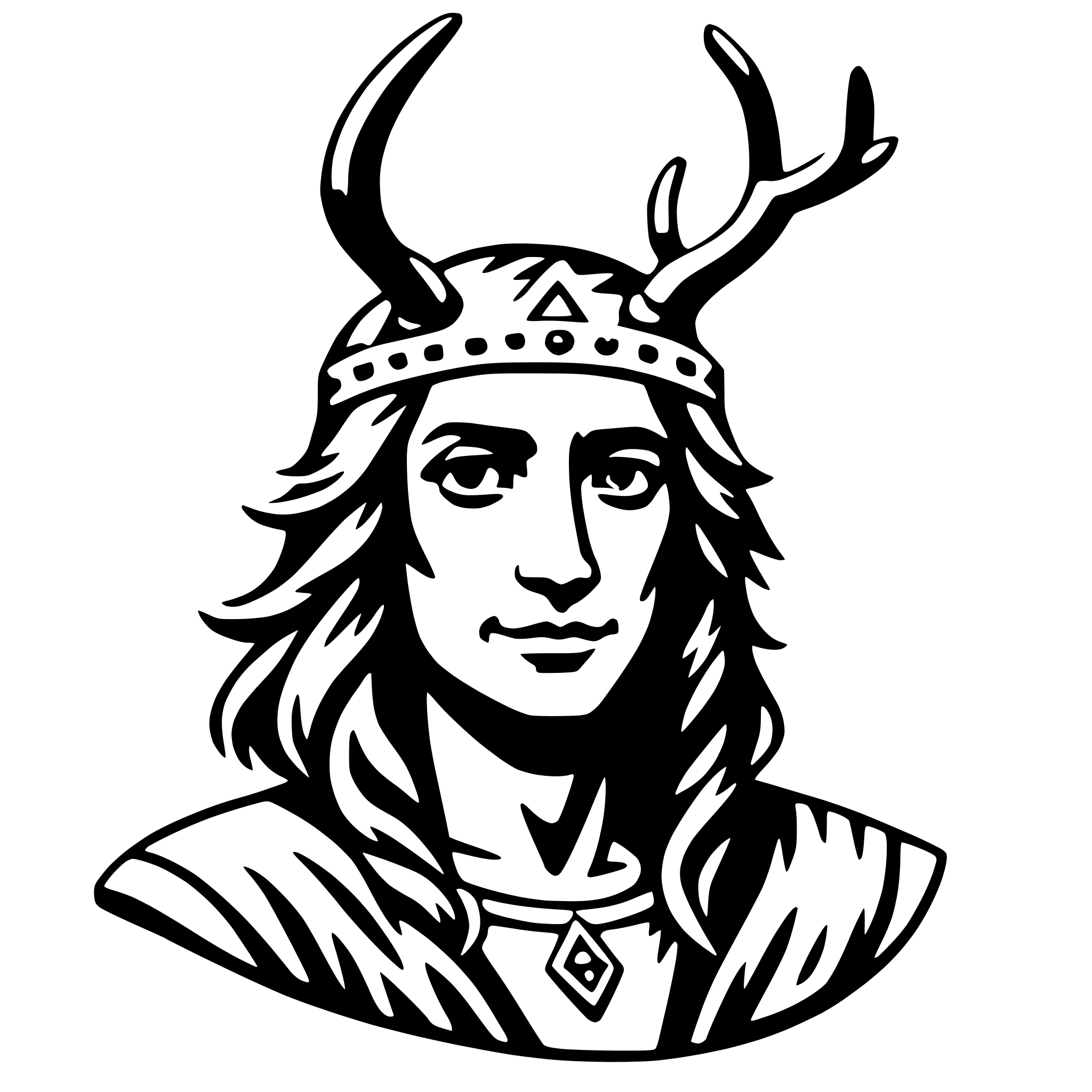 AI-generated SVG of 'cernunnos'