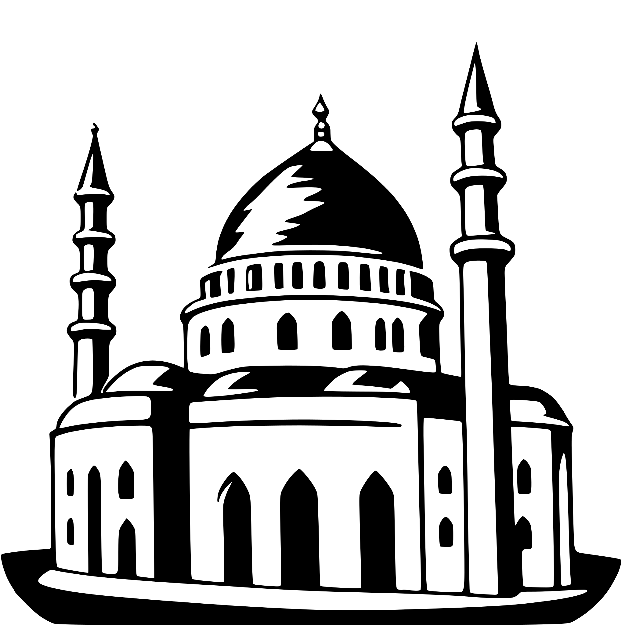 AI-generated SVG of 'blue mosque'