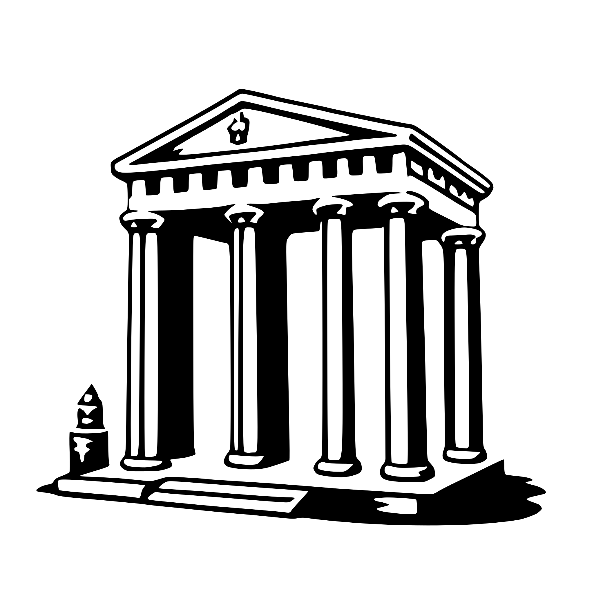 AI-generated SVG of 'brandenburg gate'