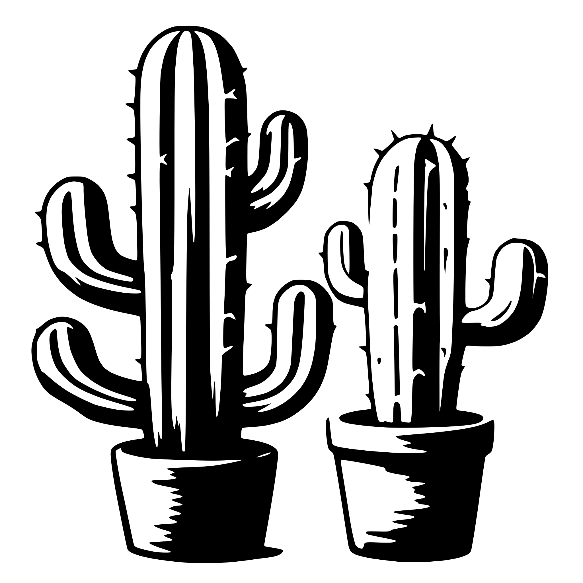 AI-generated SVG of a cactus