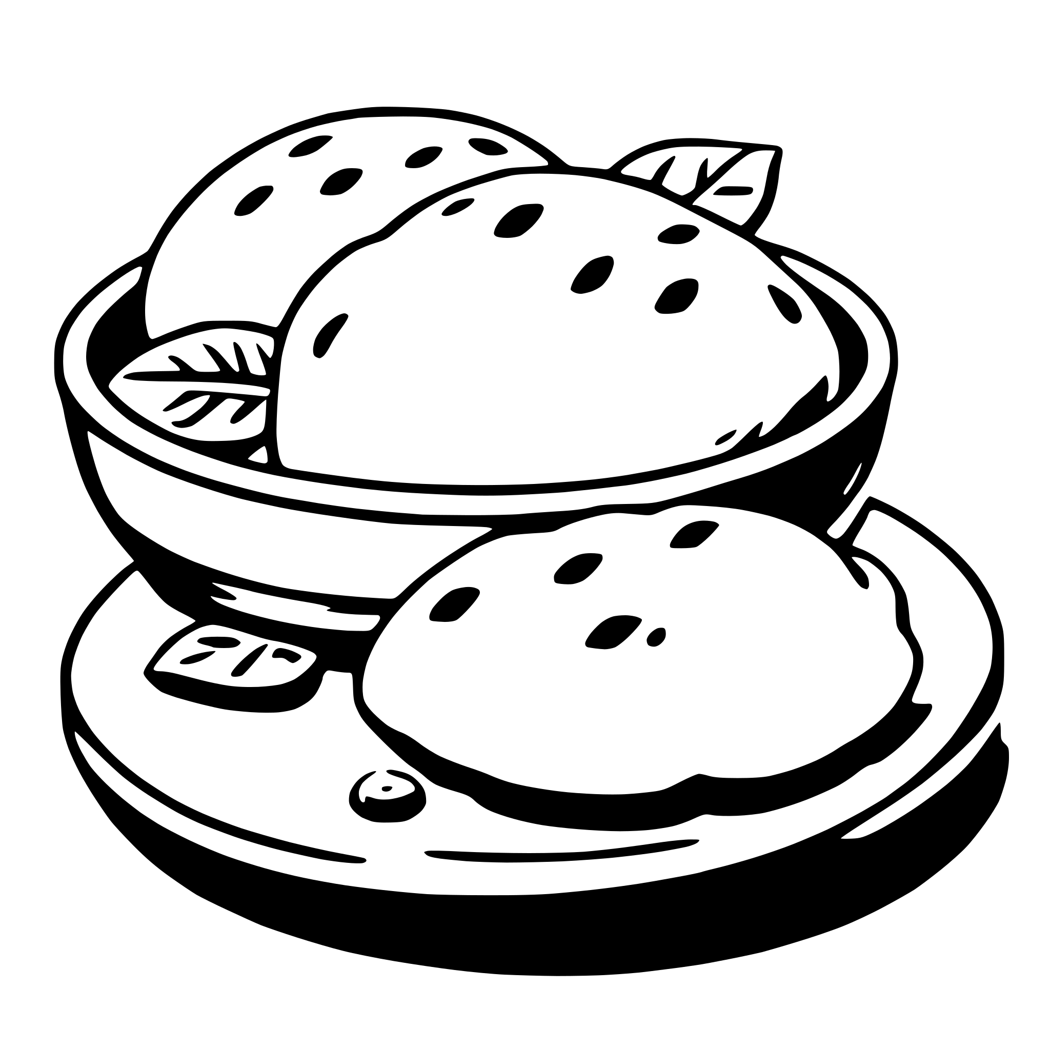 AI-generated SVG of a dumpling