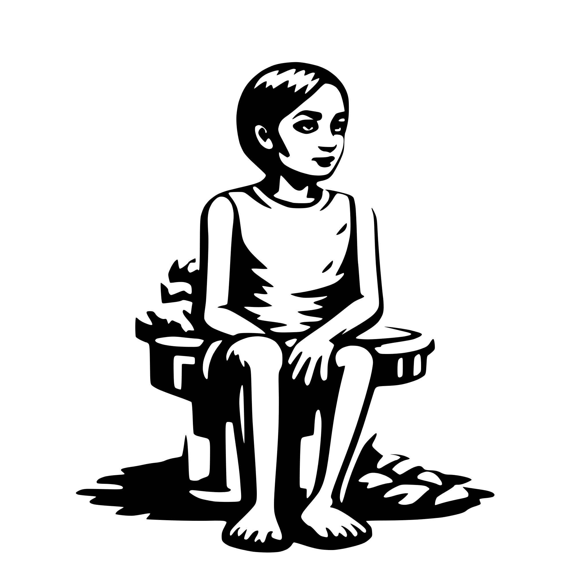 AI-generated SVG of 'humanity'