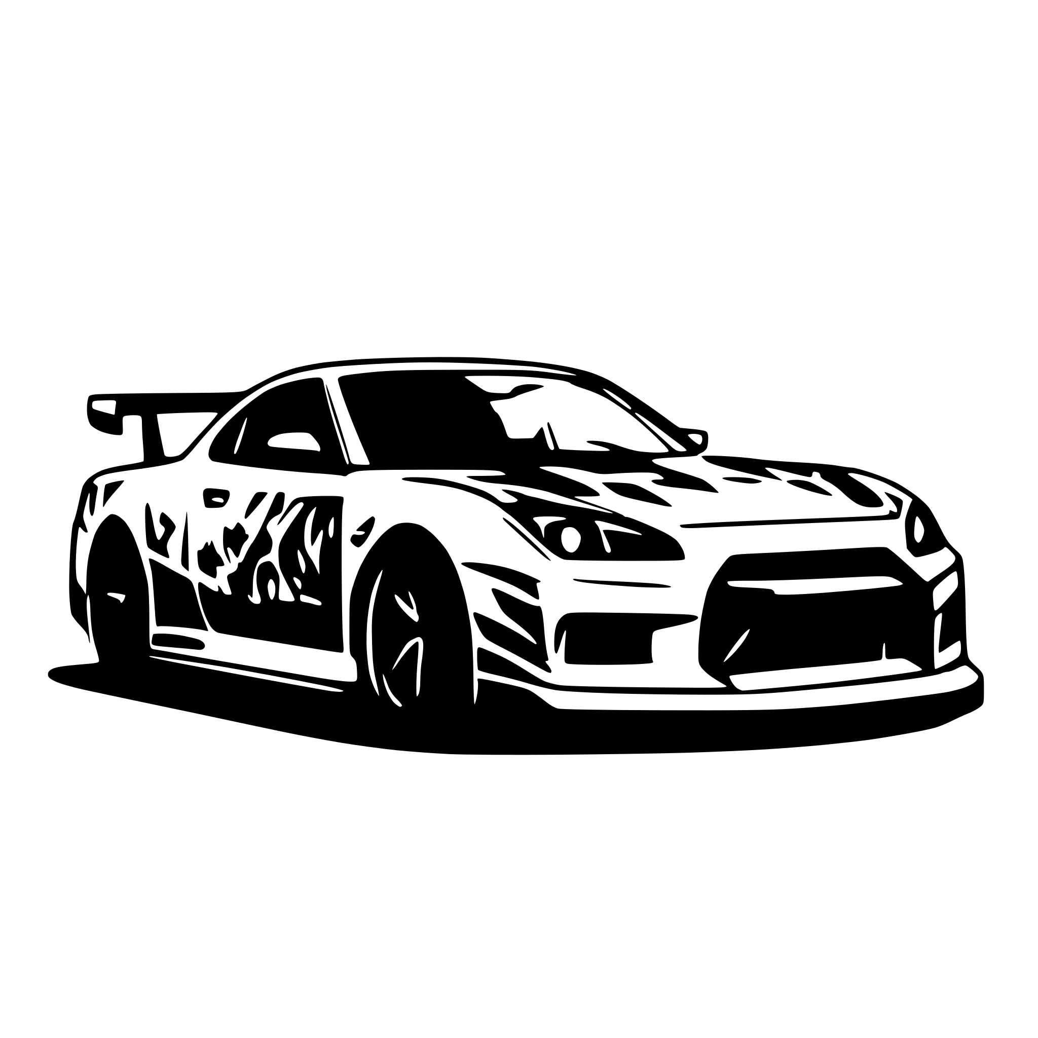 AI-generated SVG of 'nissan Skyline gtr'
