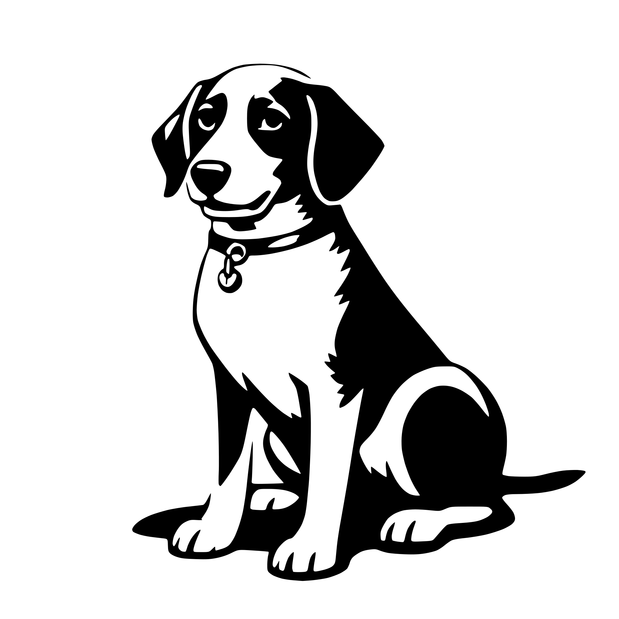 AI-generated SVG of a dog