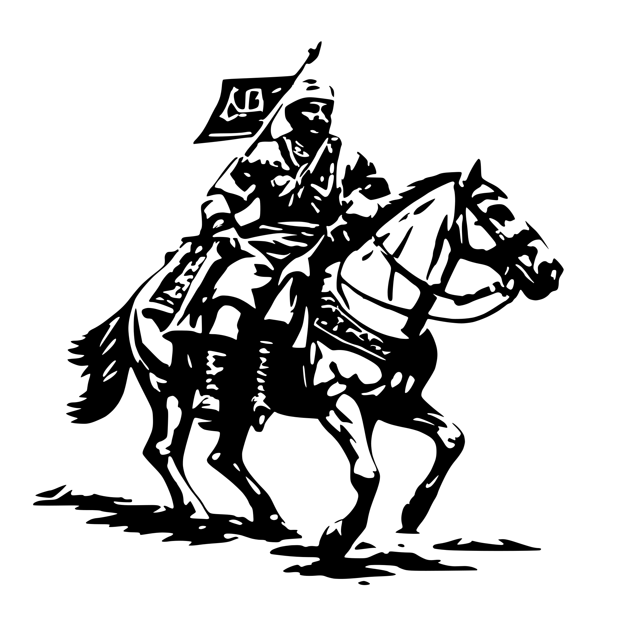 AI-generated SVG of a A Pashtun Tribal Man Riding Horse while holding a triangle shaped flag in one hand and an AK47 Kalashnikov in other hand AI-generated SVG of a A Pashtun Tribal Man Riding Horse while holding a triangle shaped flag in one hand and an AK47 Kalashnikov in other hand
