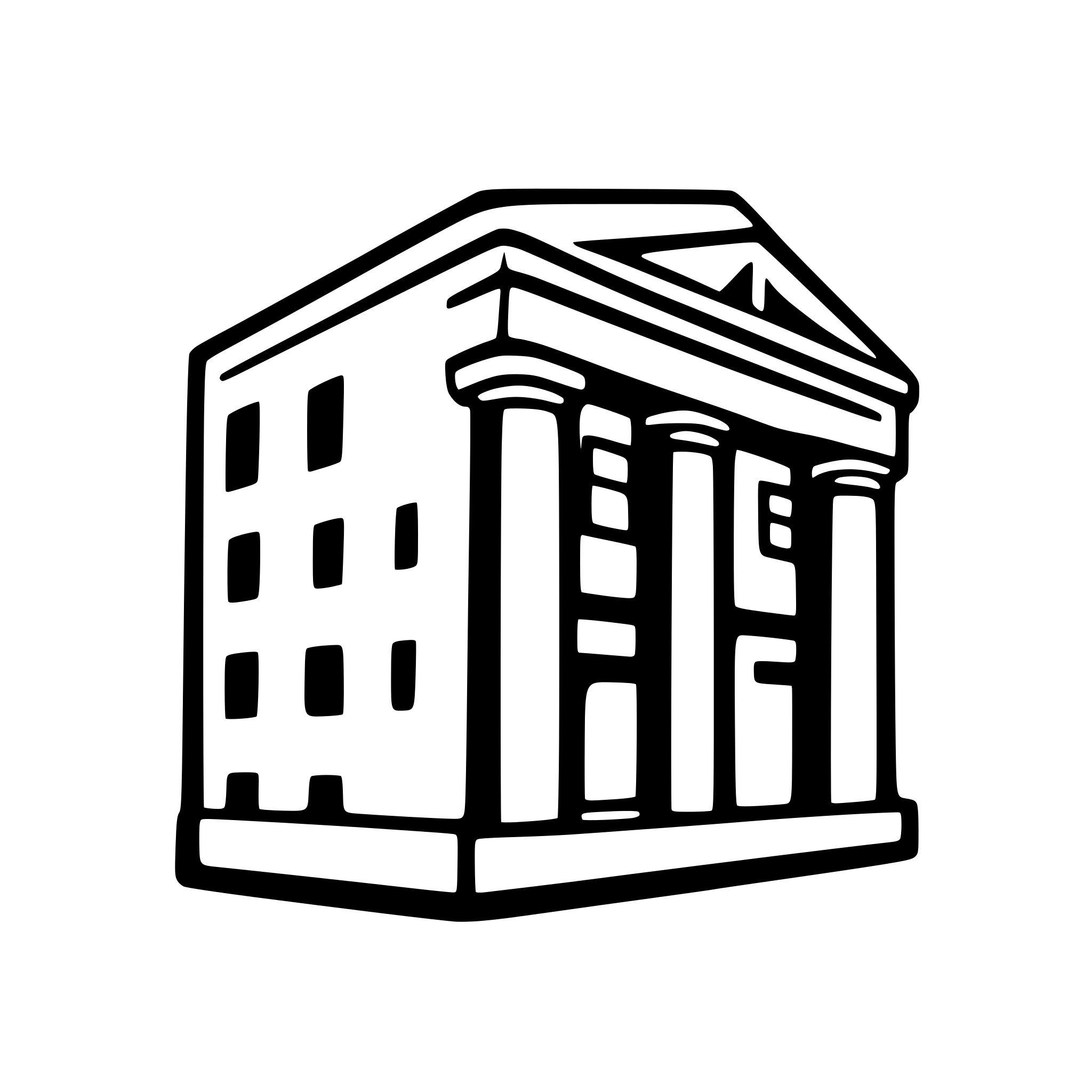 AI-generated SVG of a icon of a academy of art building