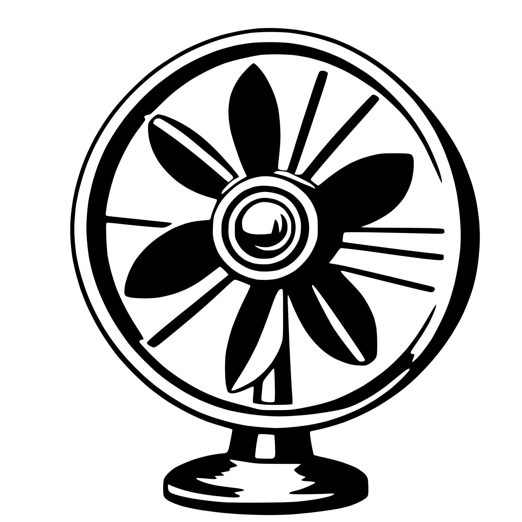AI-generated SVG of a mechanical fan