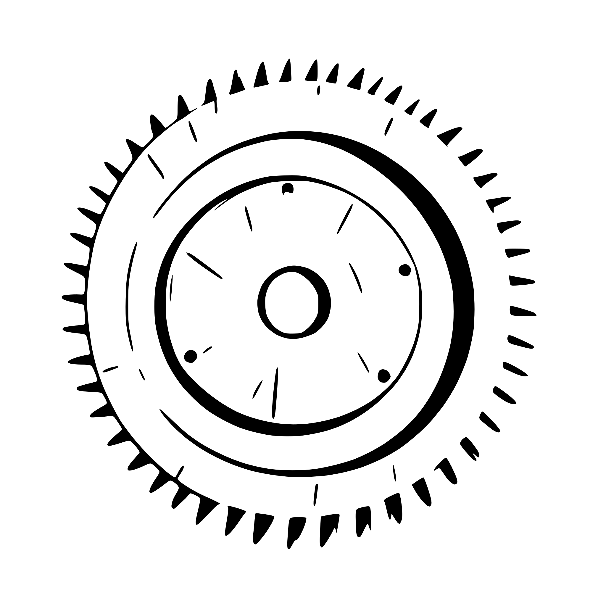 AI-generated SVG of a Circular saw disk with teeths