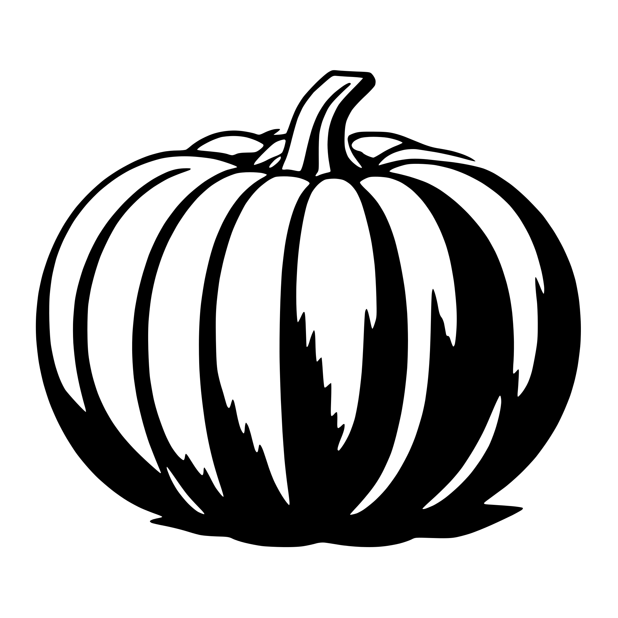 AI-generated SVG of a pumpkin