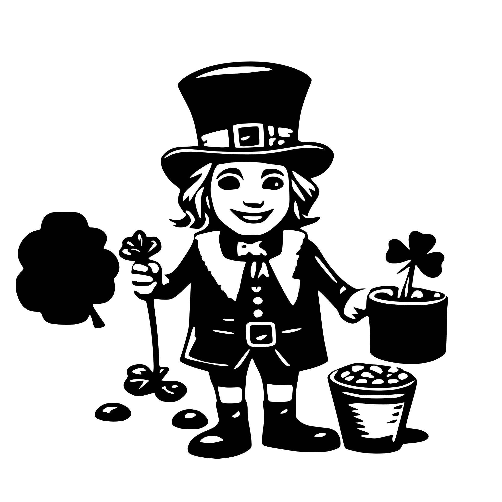 AI-generated SVG of 'Cute st Patrick’s day'