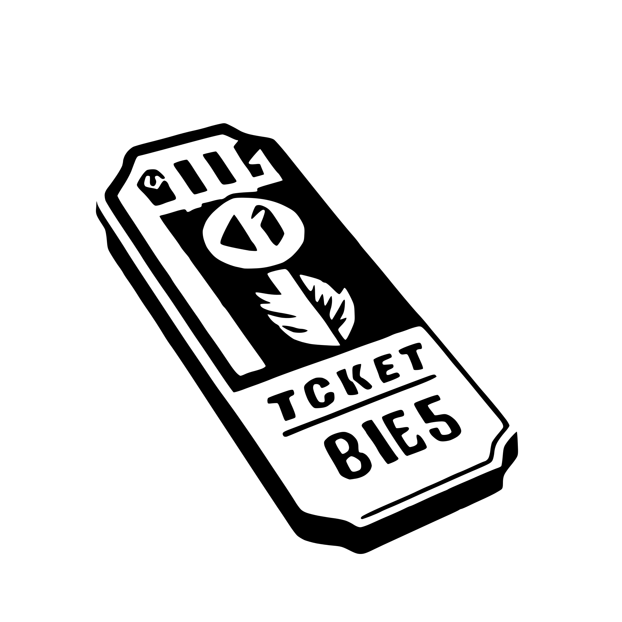 AI-generated SVG of a ticket