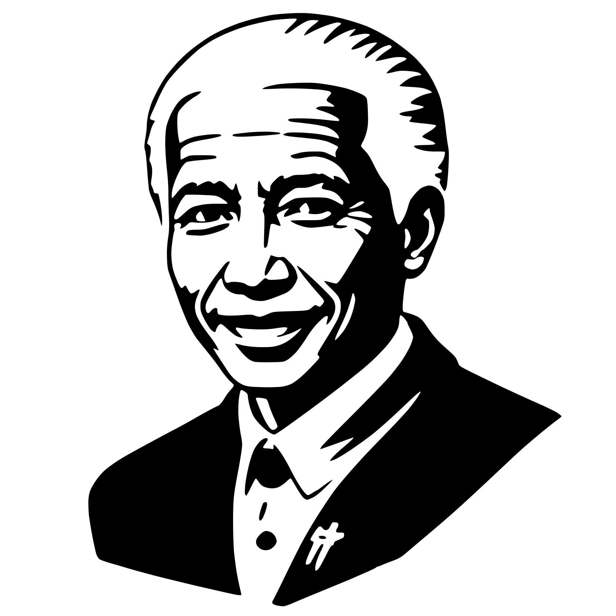 AI-generated SVG of 'nelson mandela'