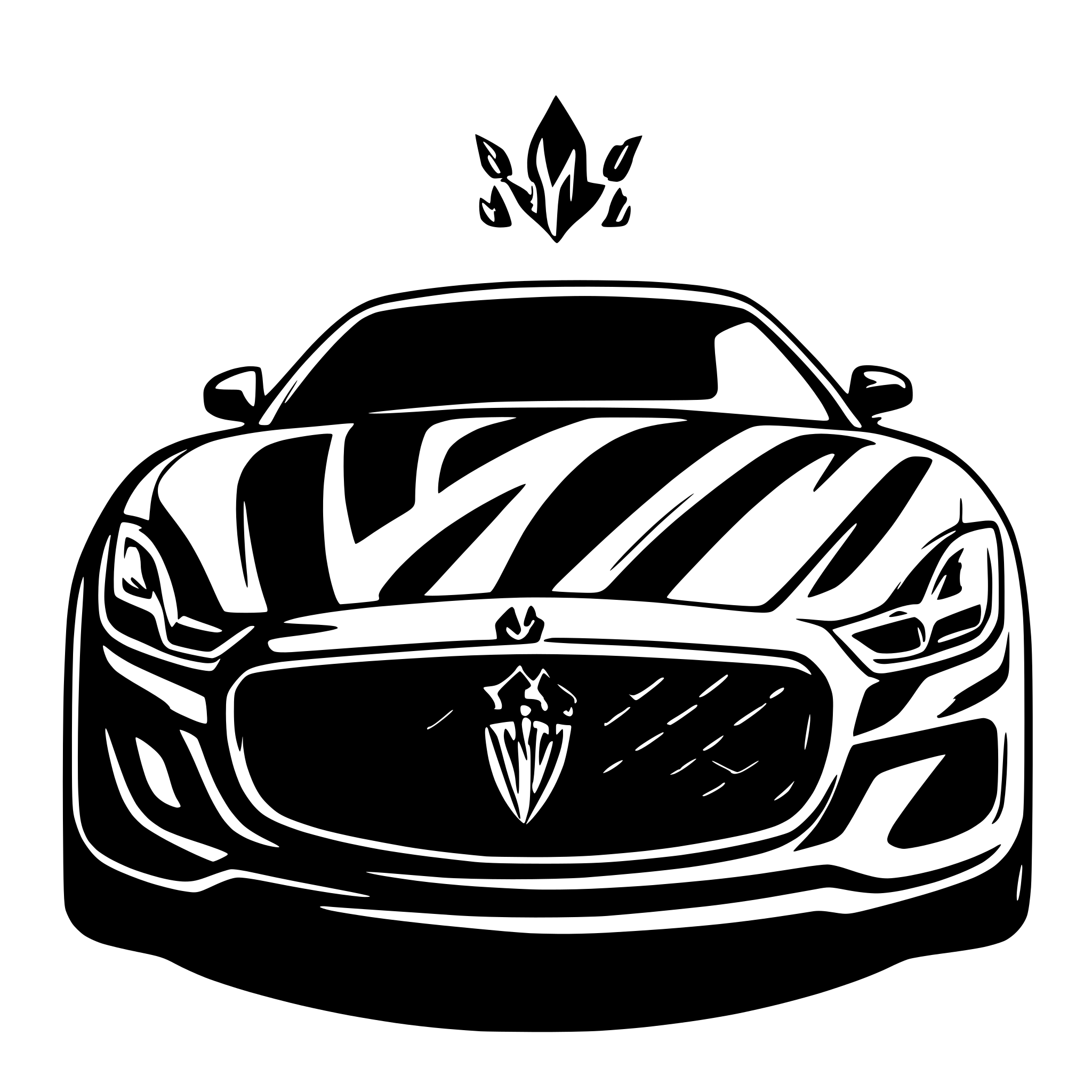 AI-generated SVG of a Maserati Quattroporte GTS
