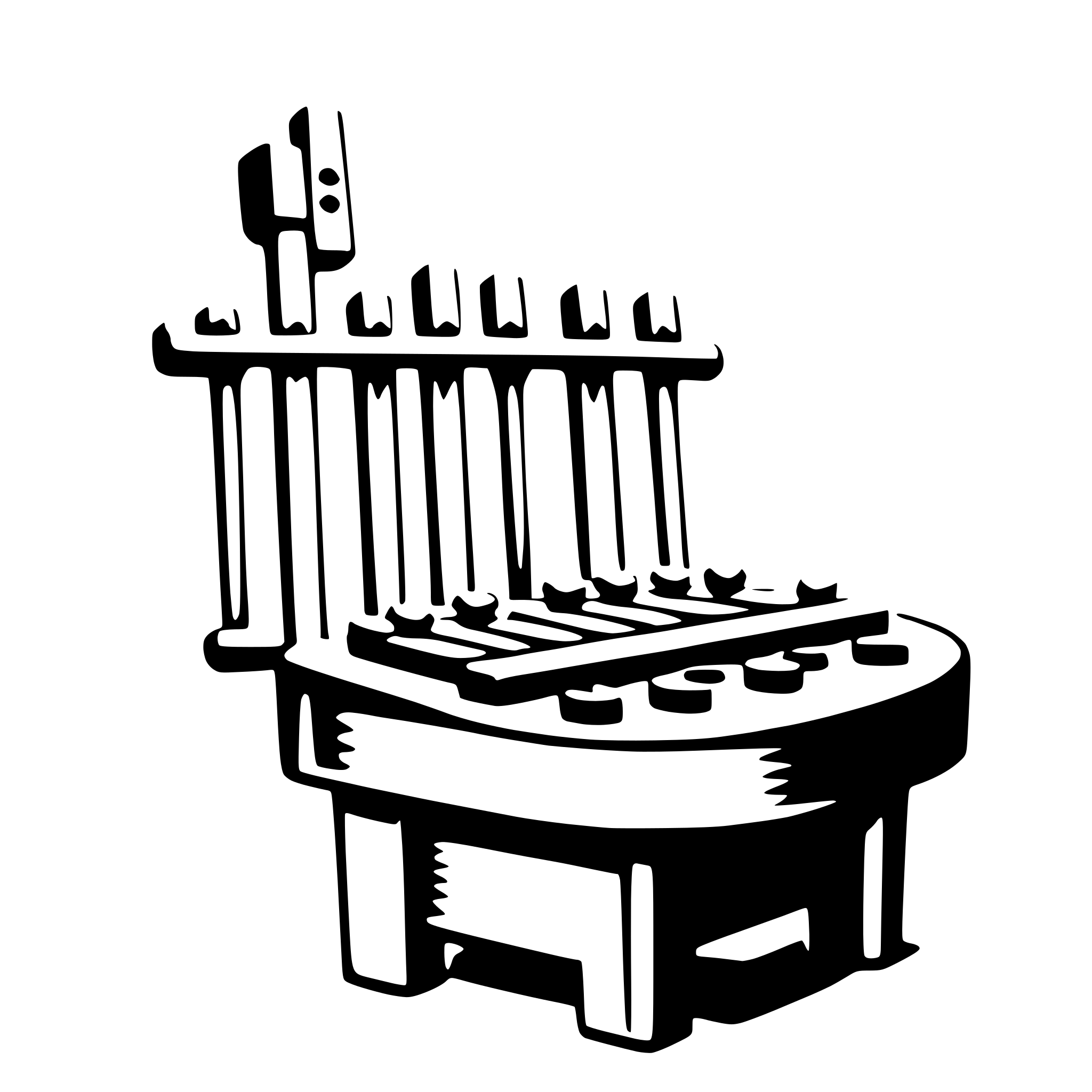 AI-generated SVG of 'xerus with xylophone'