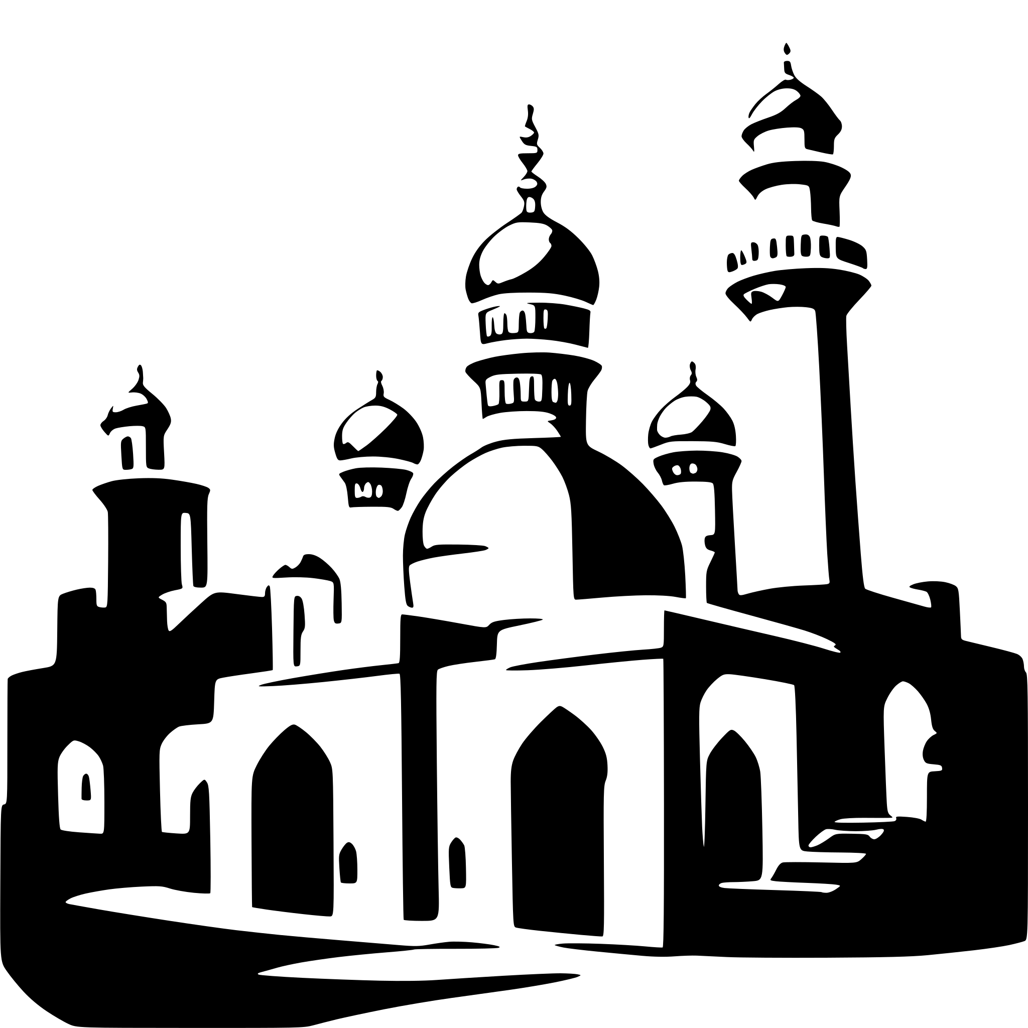 AI-generated SVG of a mosque