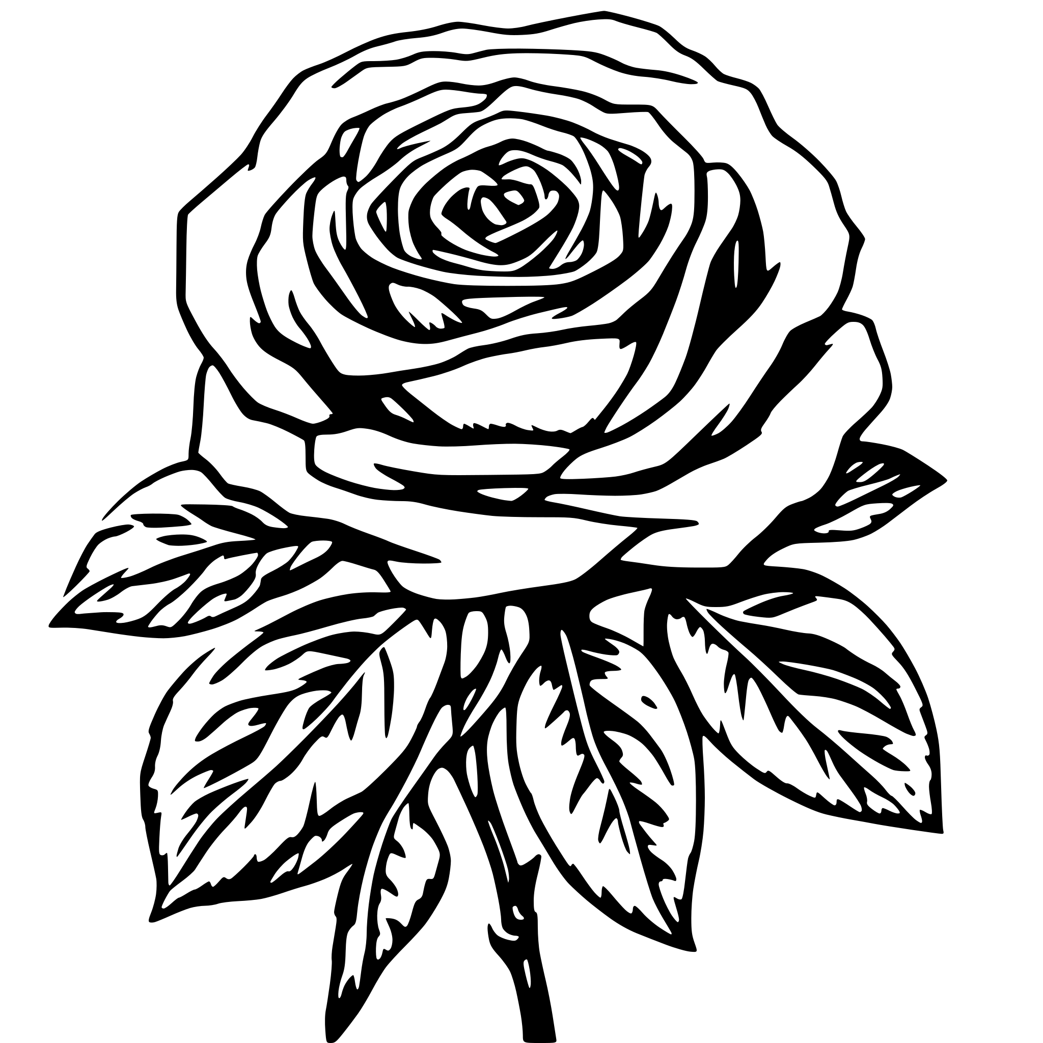 AI-generated SVG of 'crete a rose image'