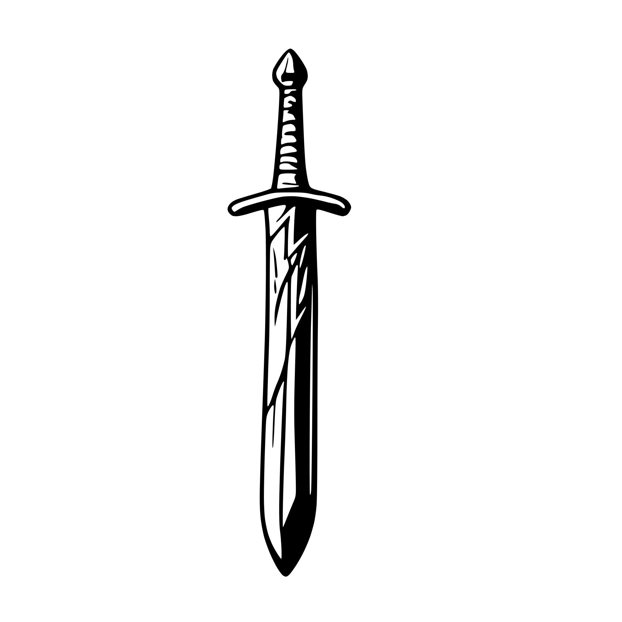 AI-generated SVG of a Witcher sword