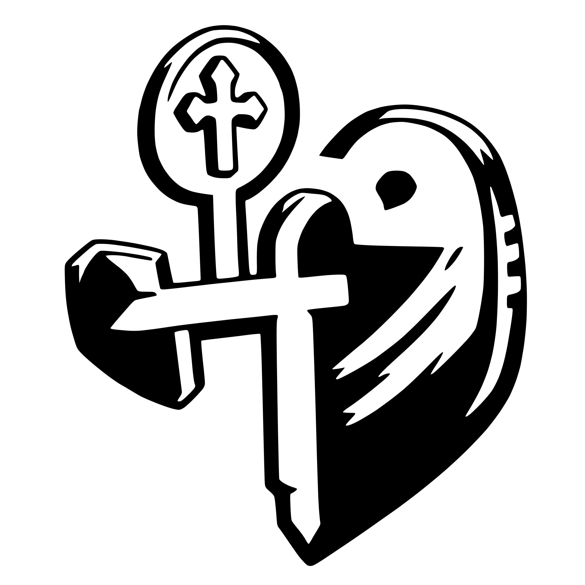 AI-generated SVG of a heart keys