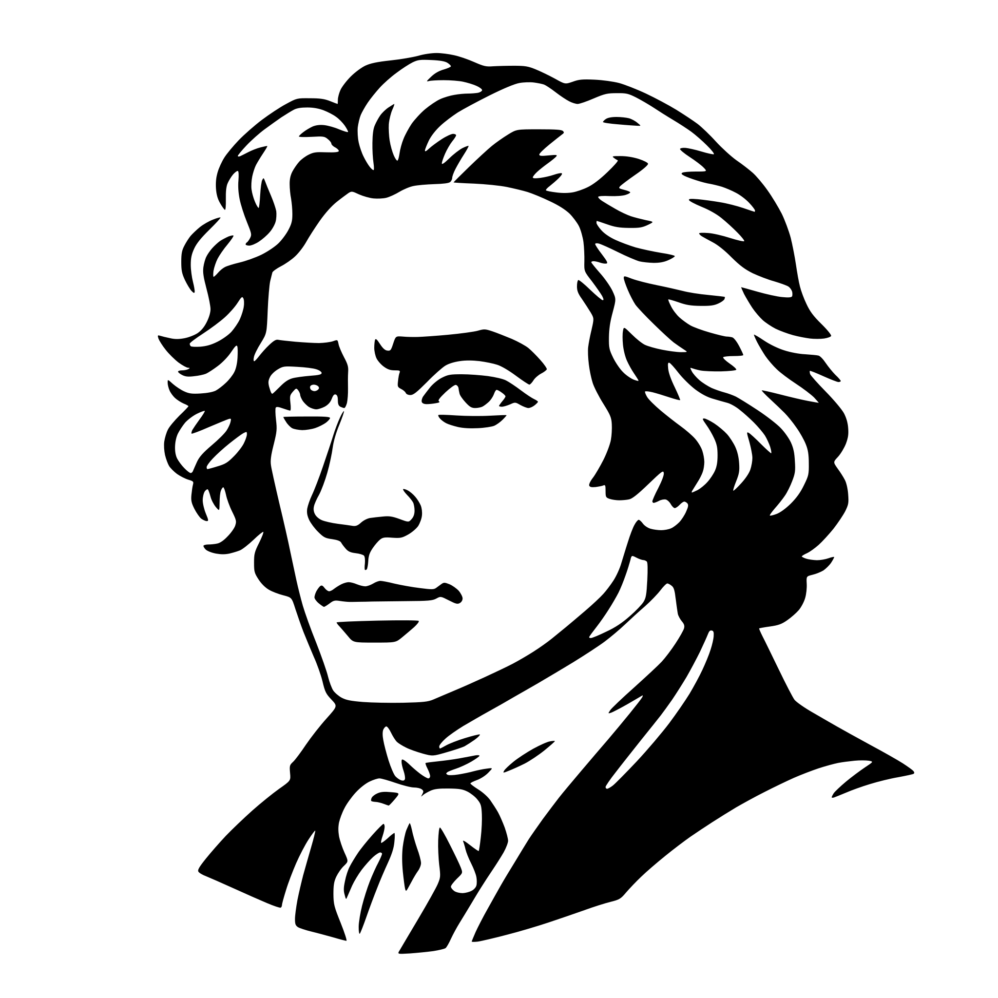 AI-generated SVG of 'ludwig van beethoven'