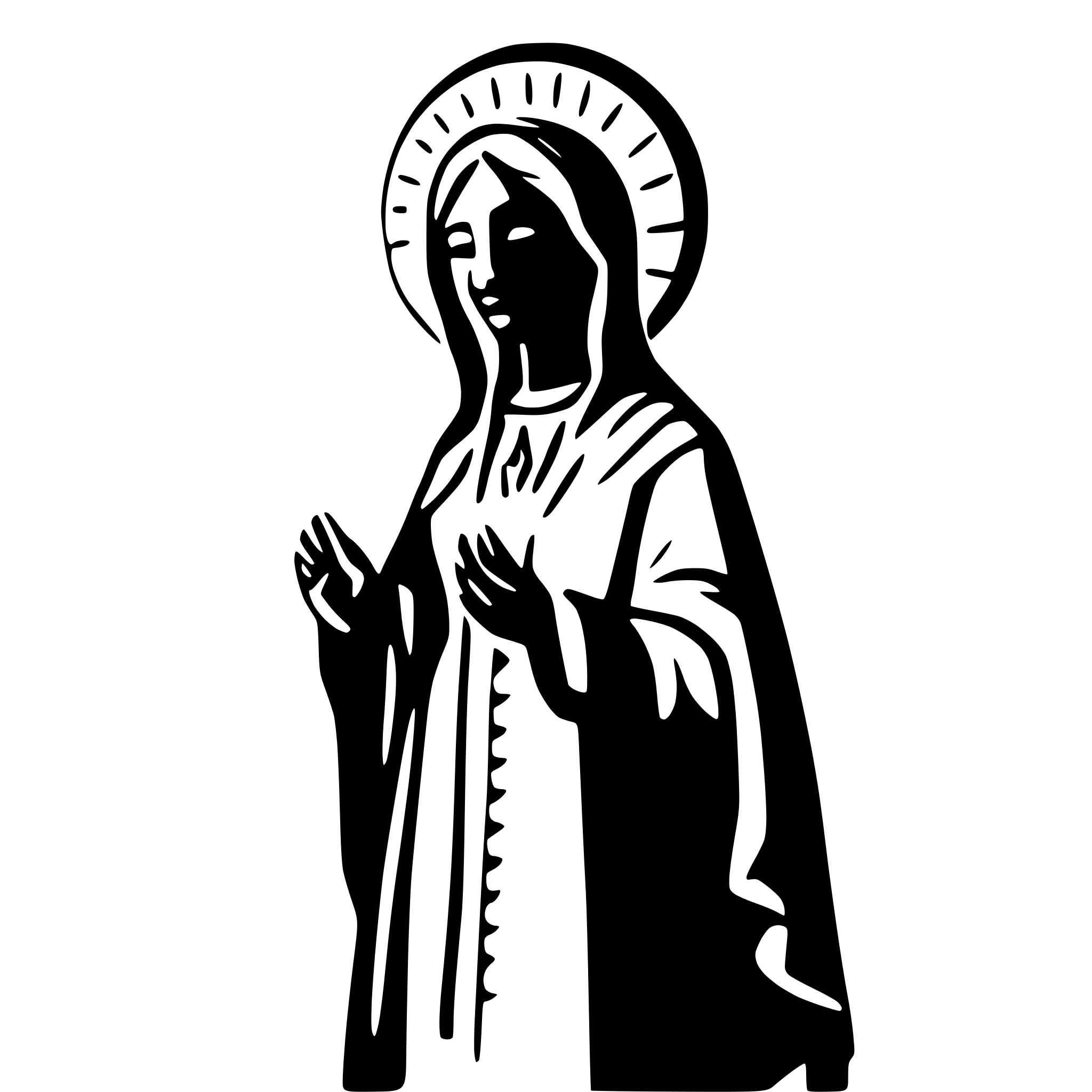 AI-generated SVG of 'our lady of guadalupe'