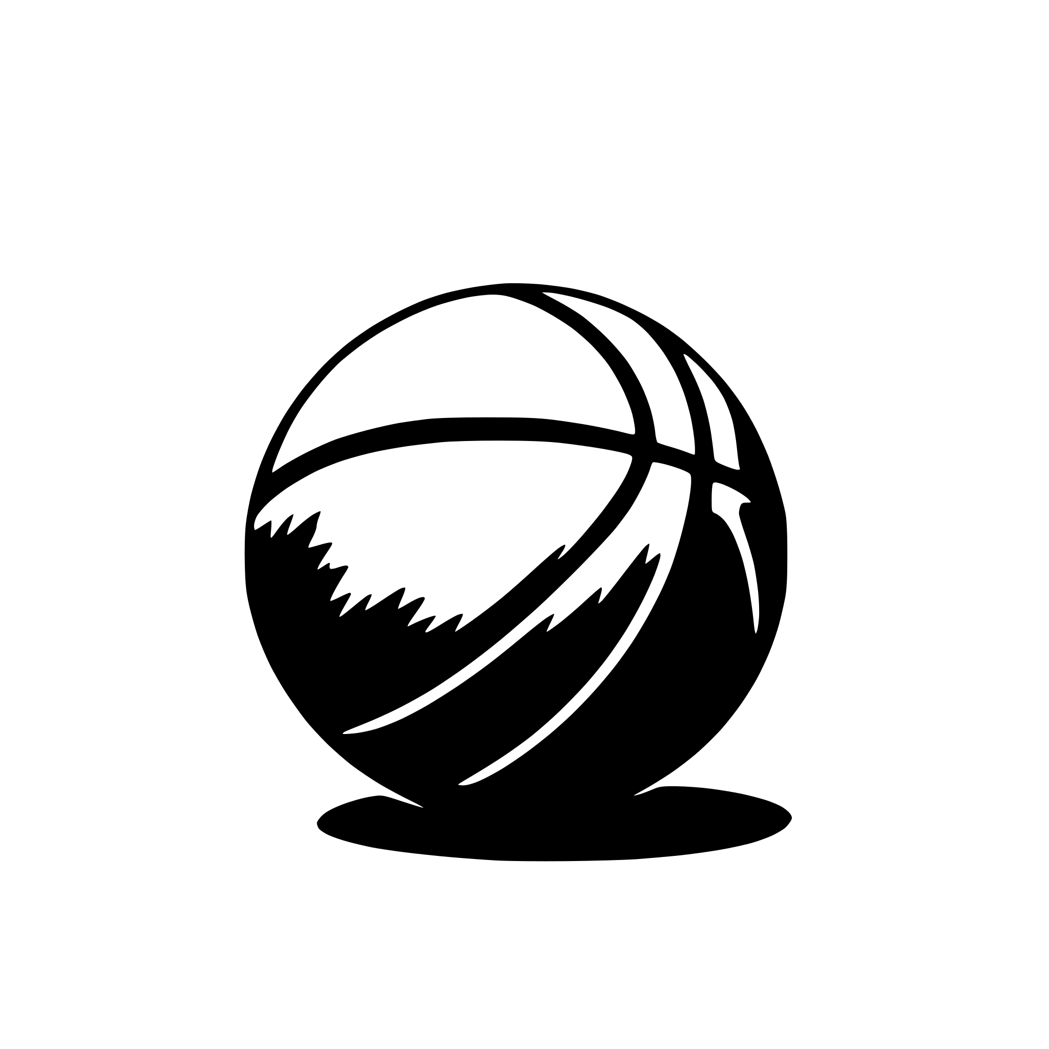 AI-generated SVG of a basketball