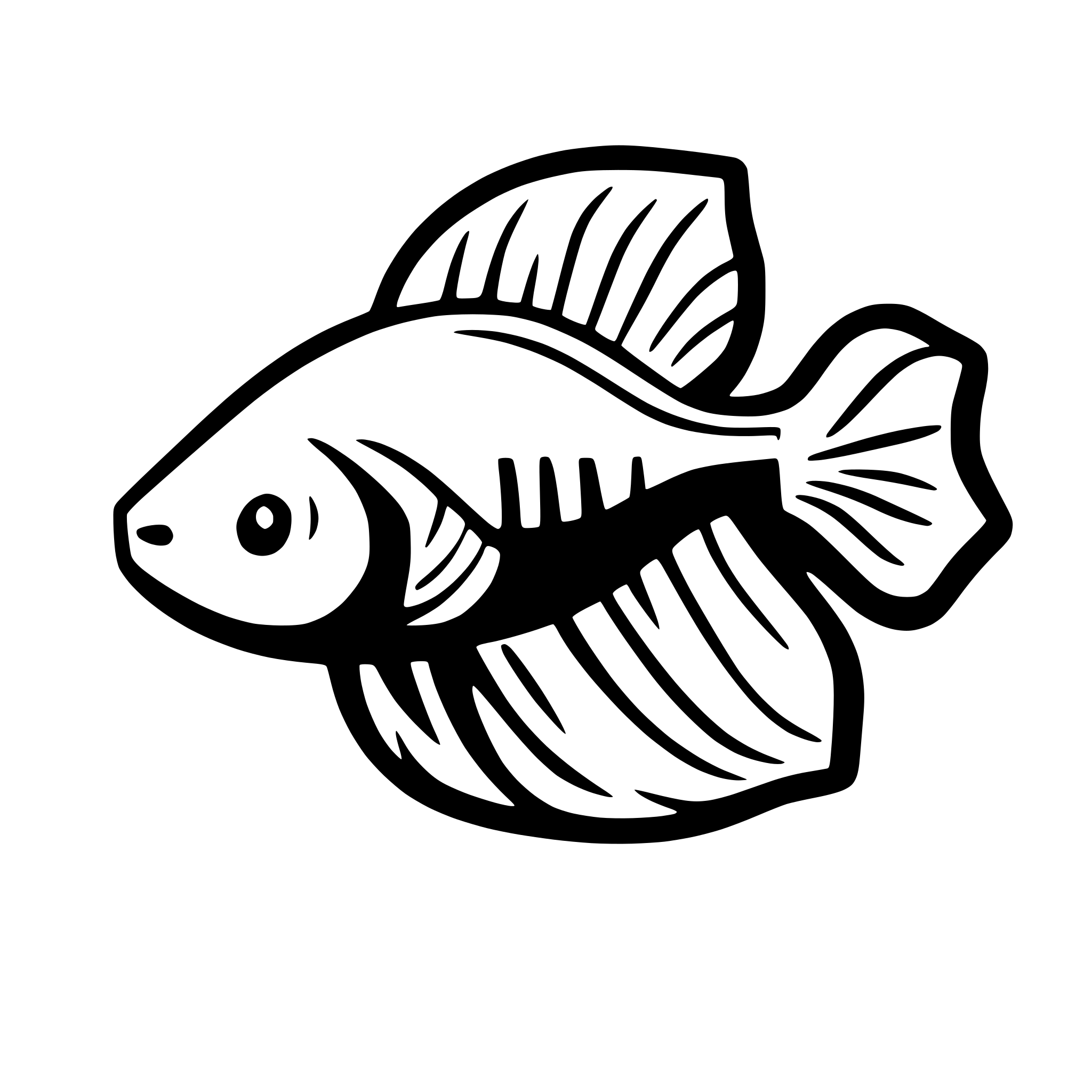 AI-generated SVG of a betta fish