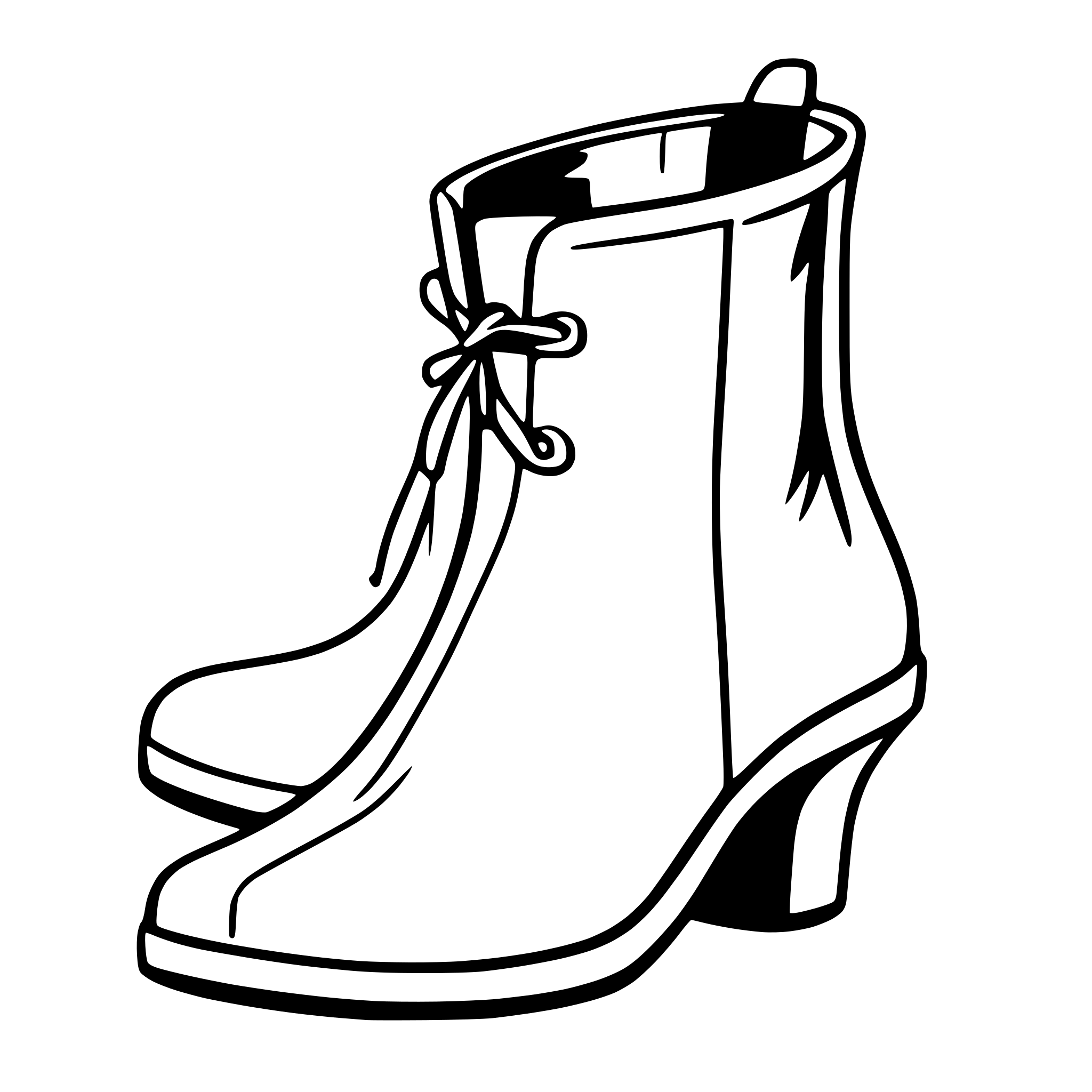 AI-generated SVG of a medieval shoes