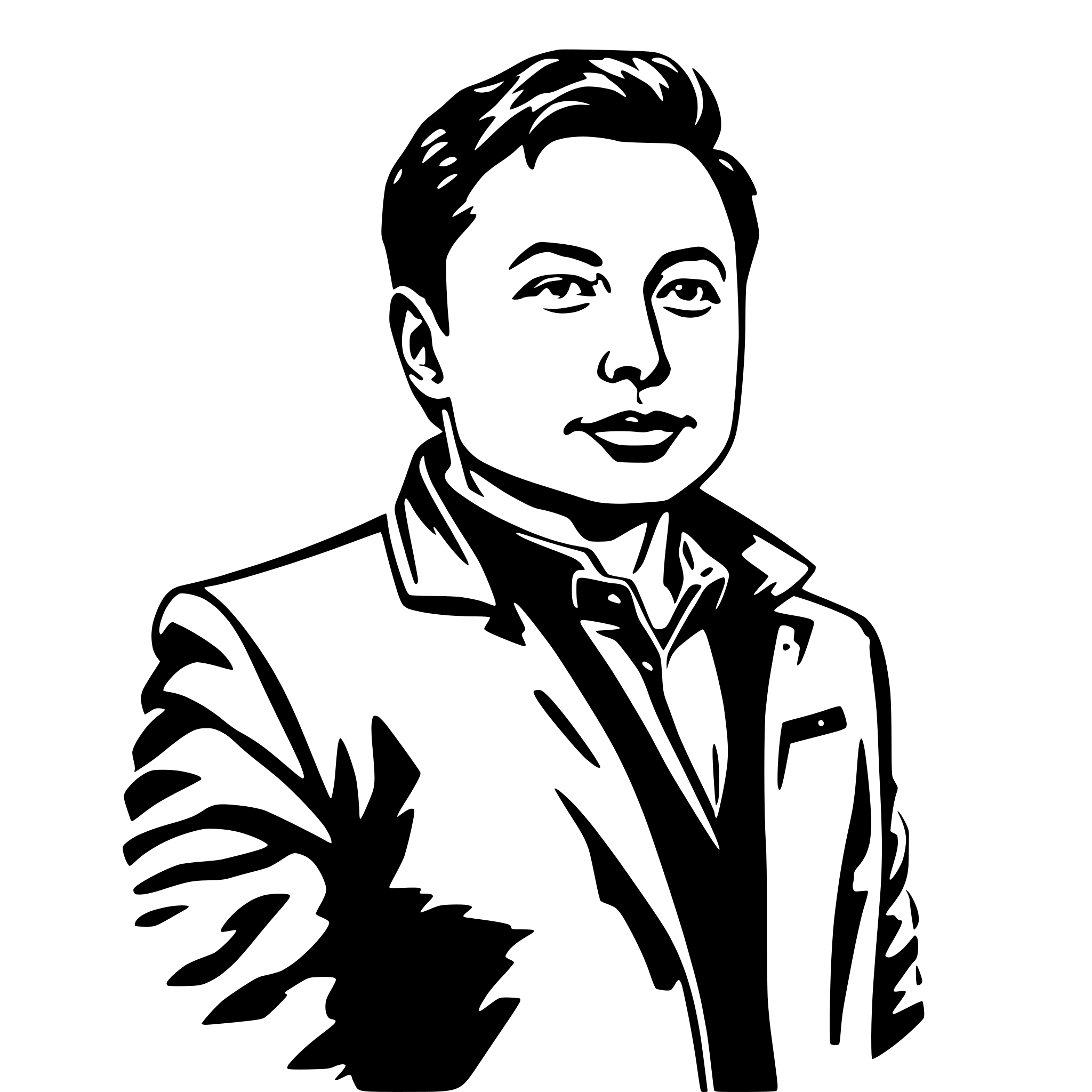 AI-generated SVG of a elon musk