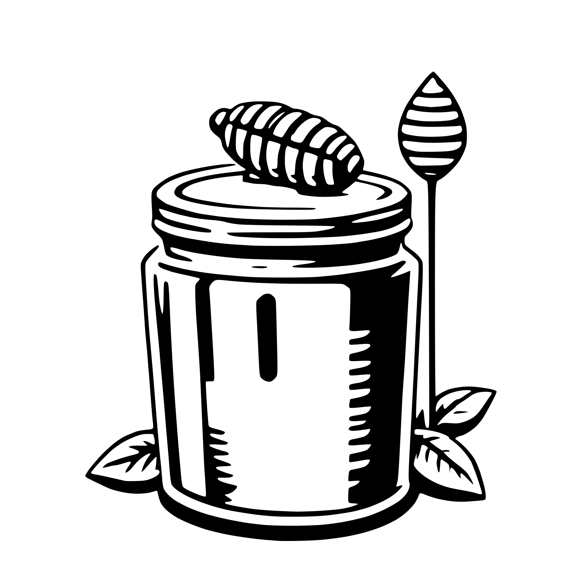 AI-generated SVG of 'honey'