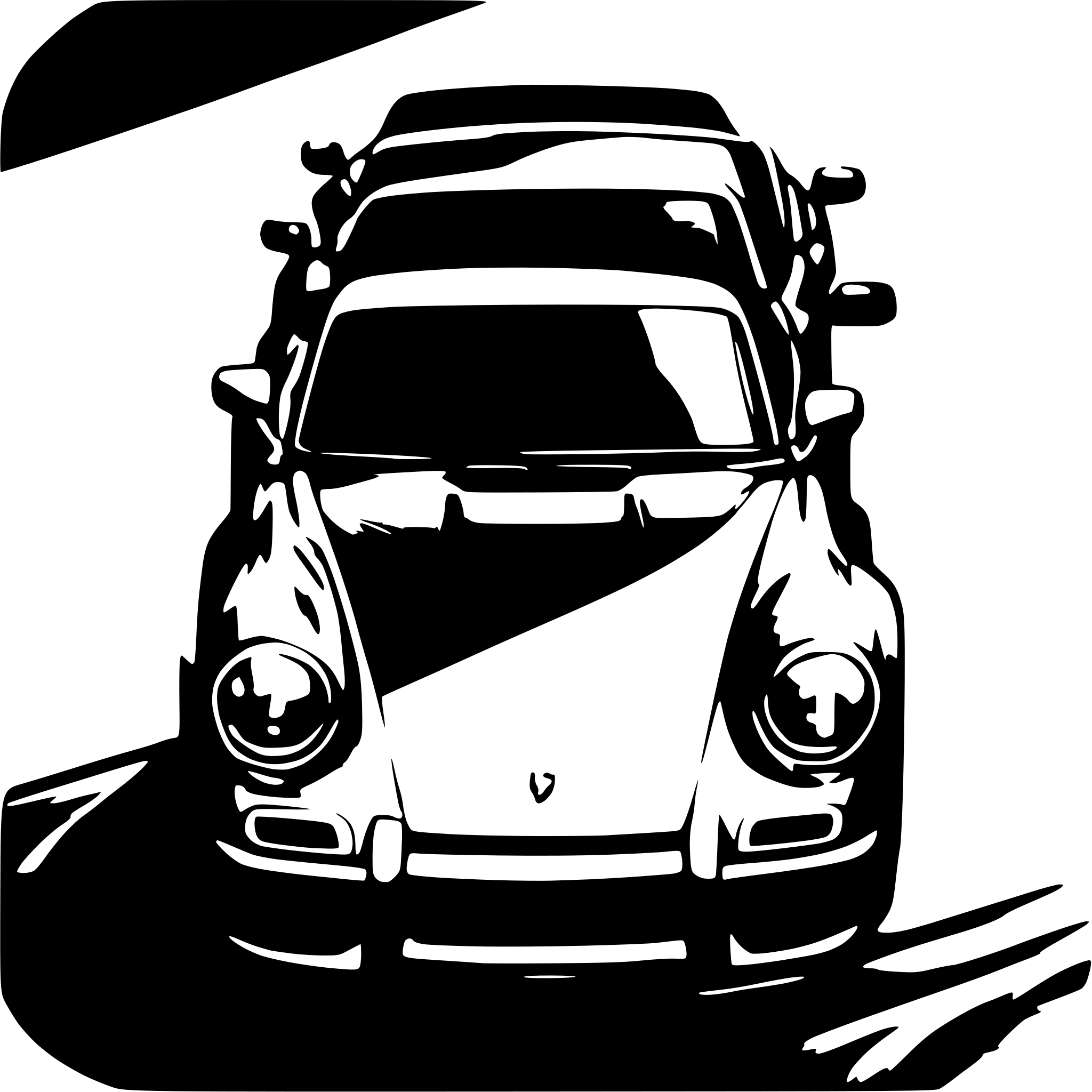AI-generated SVG of a Porsche turbo s