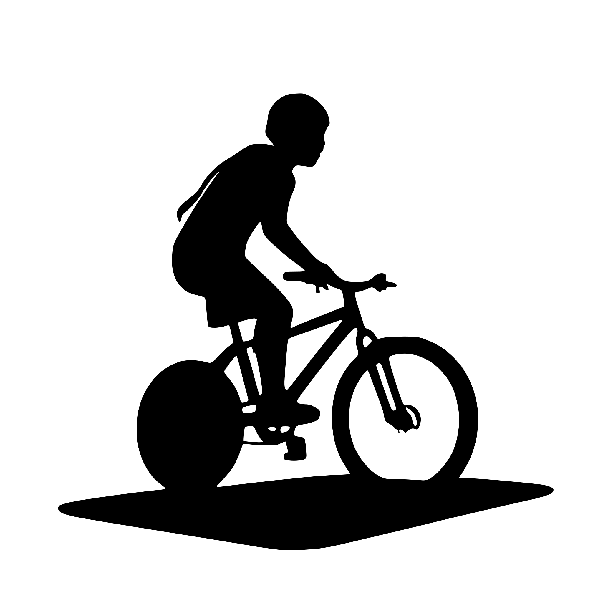 AI-generated SVG of 'mountainbike alone distortion'