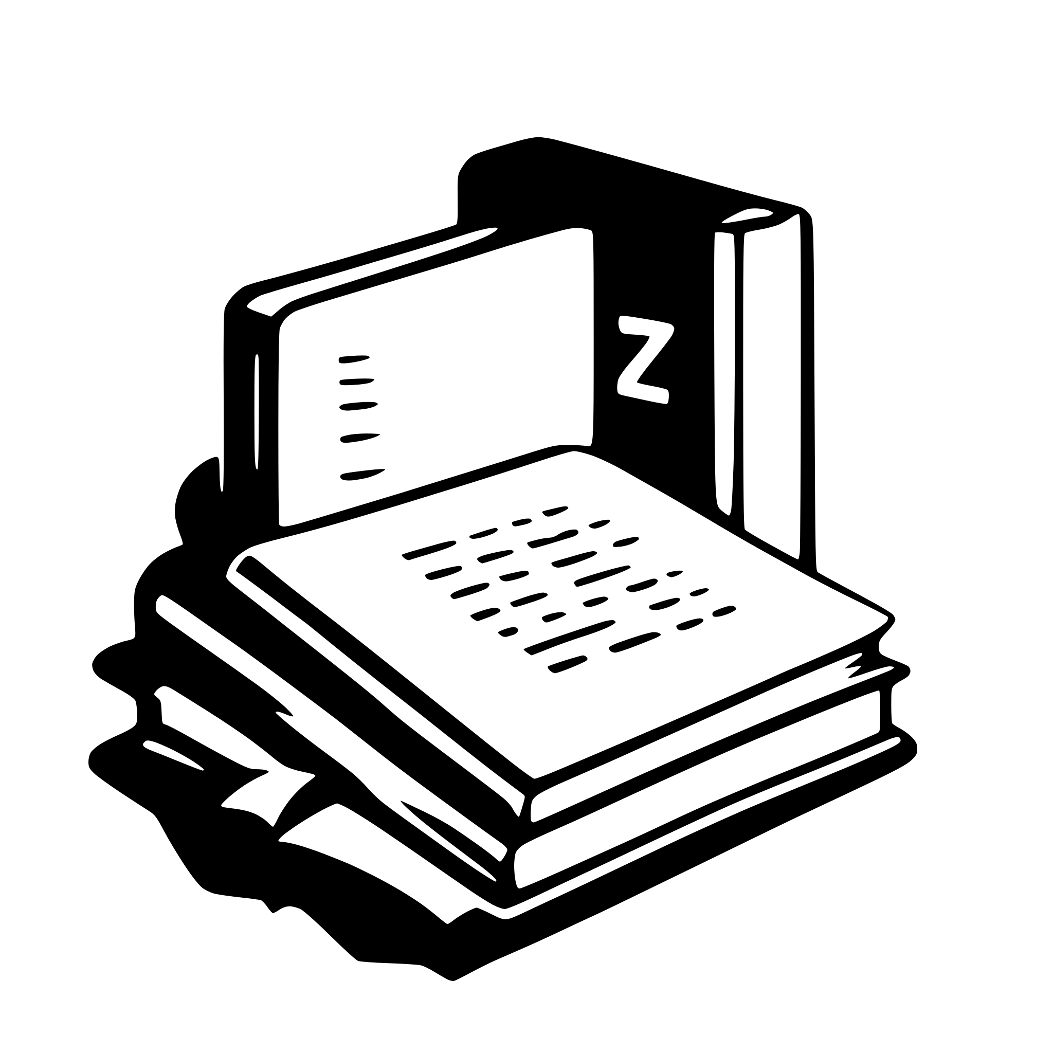 AI-generated SVG of a logo solid book exam