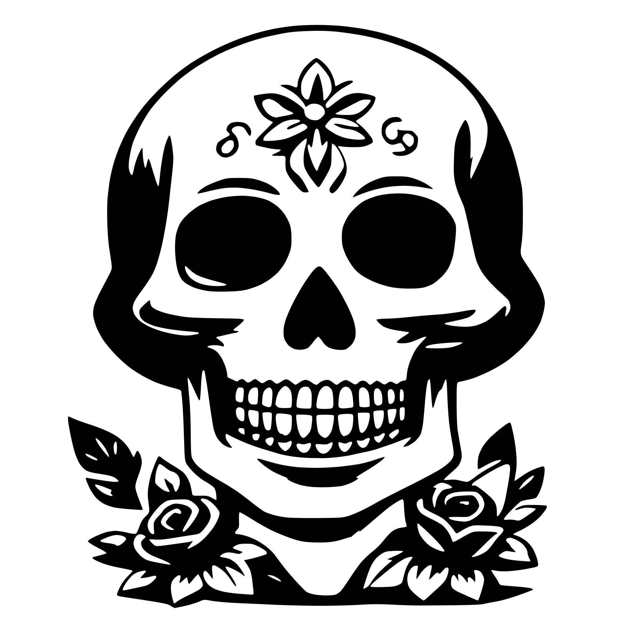 AI-generated SVG of 'day of dead'