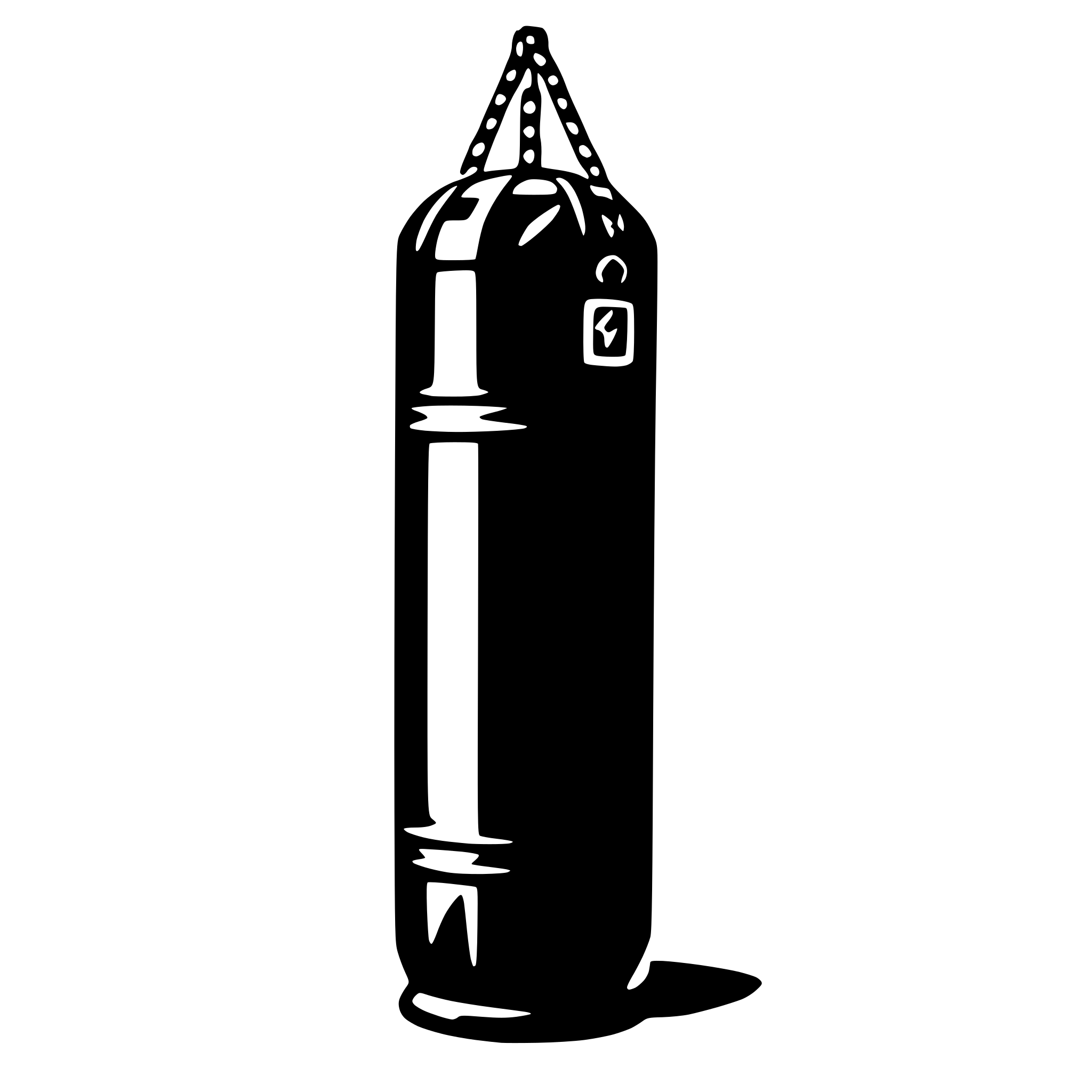 AI-generated SVG of a punching bag