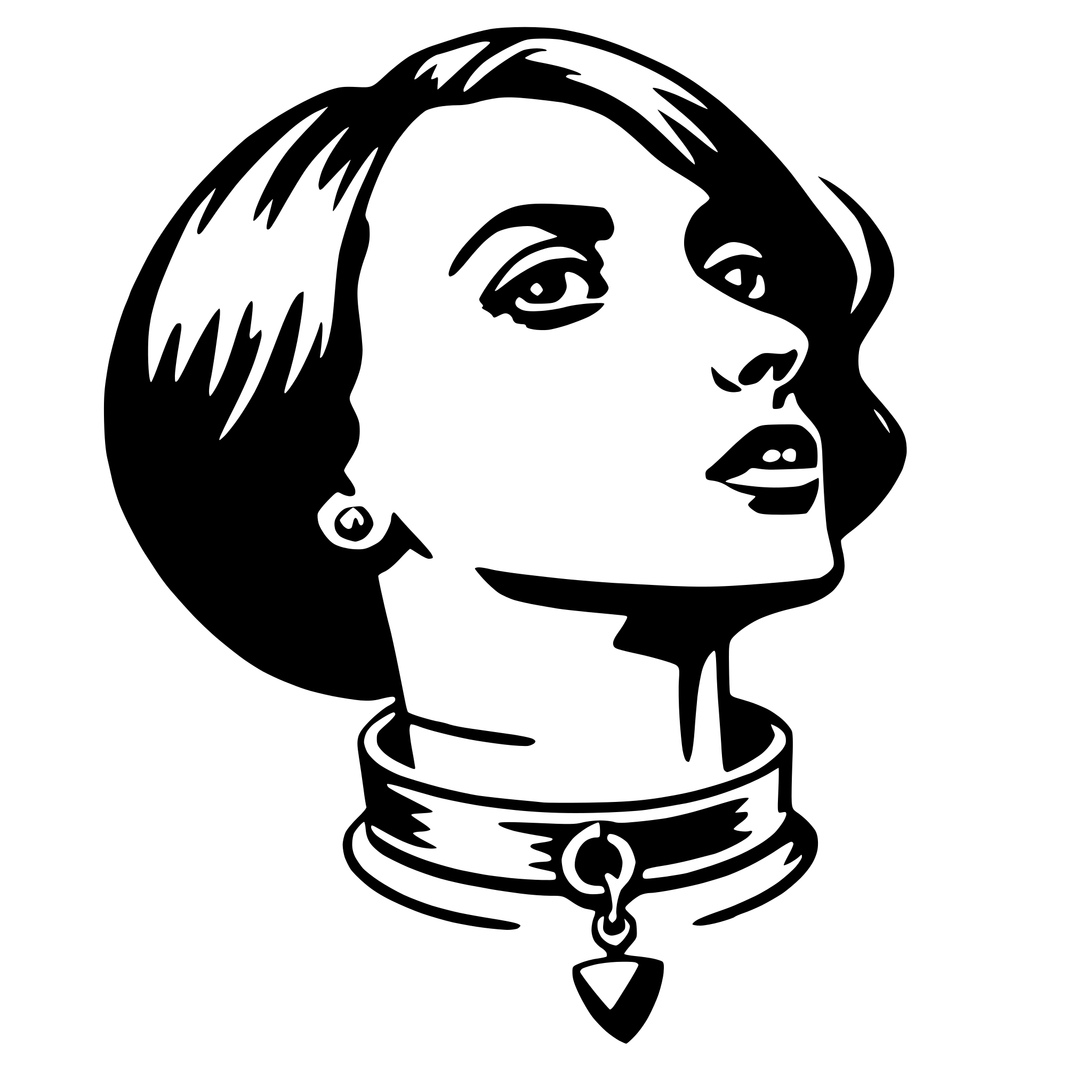 AI-generated SVG of a choker