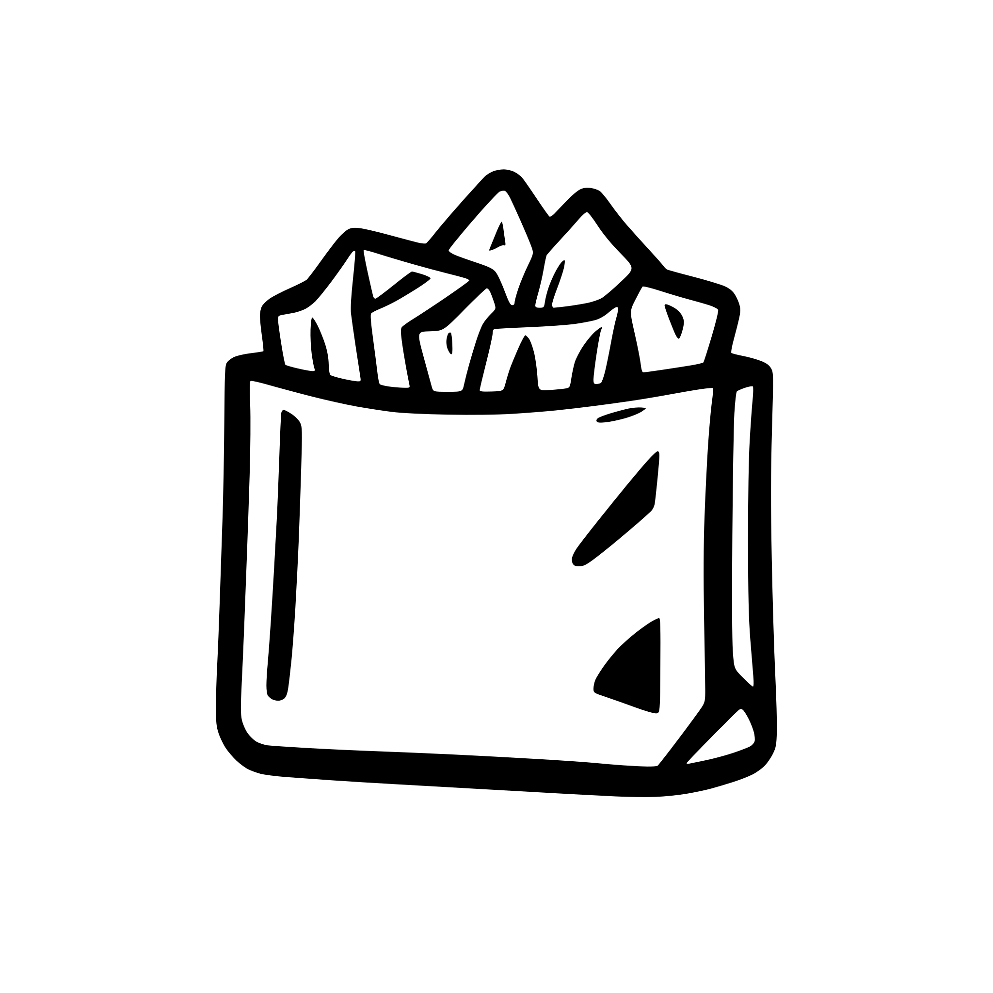 AI-generated SVG of 'a pouch of shards'