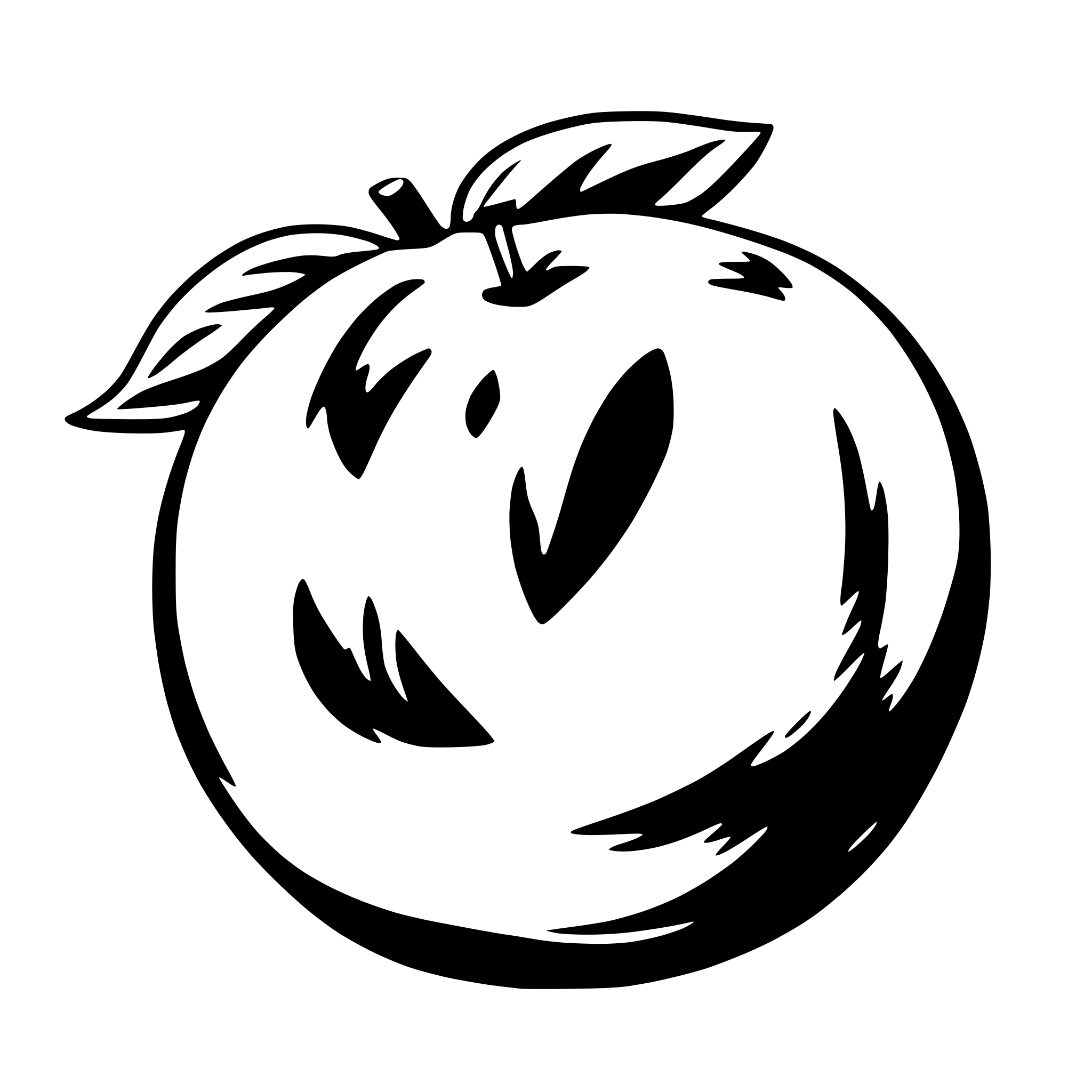AI-generated SVG of a peach