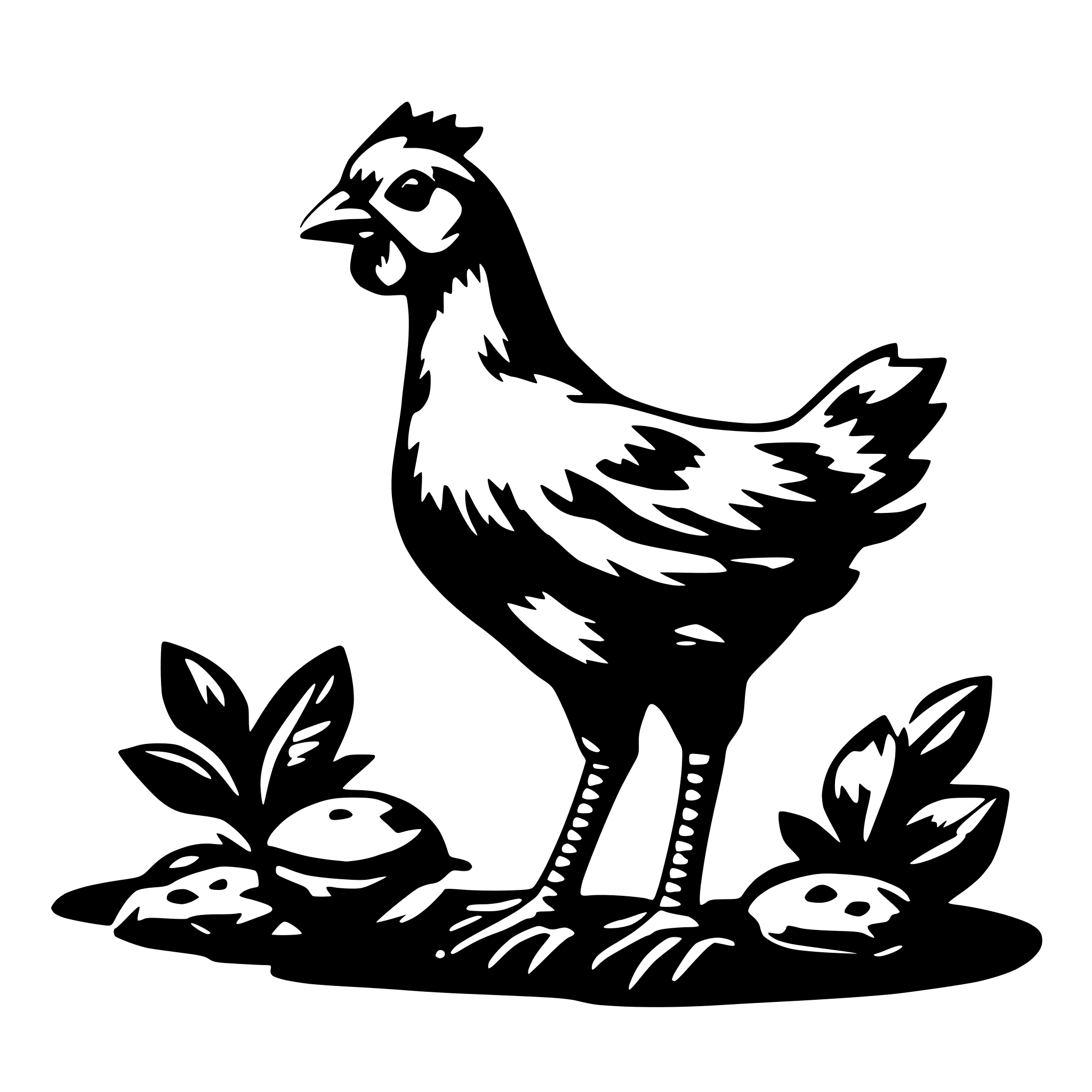 AI-generated SVG of a chicken