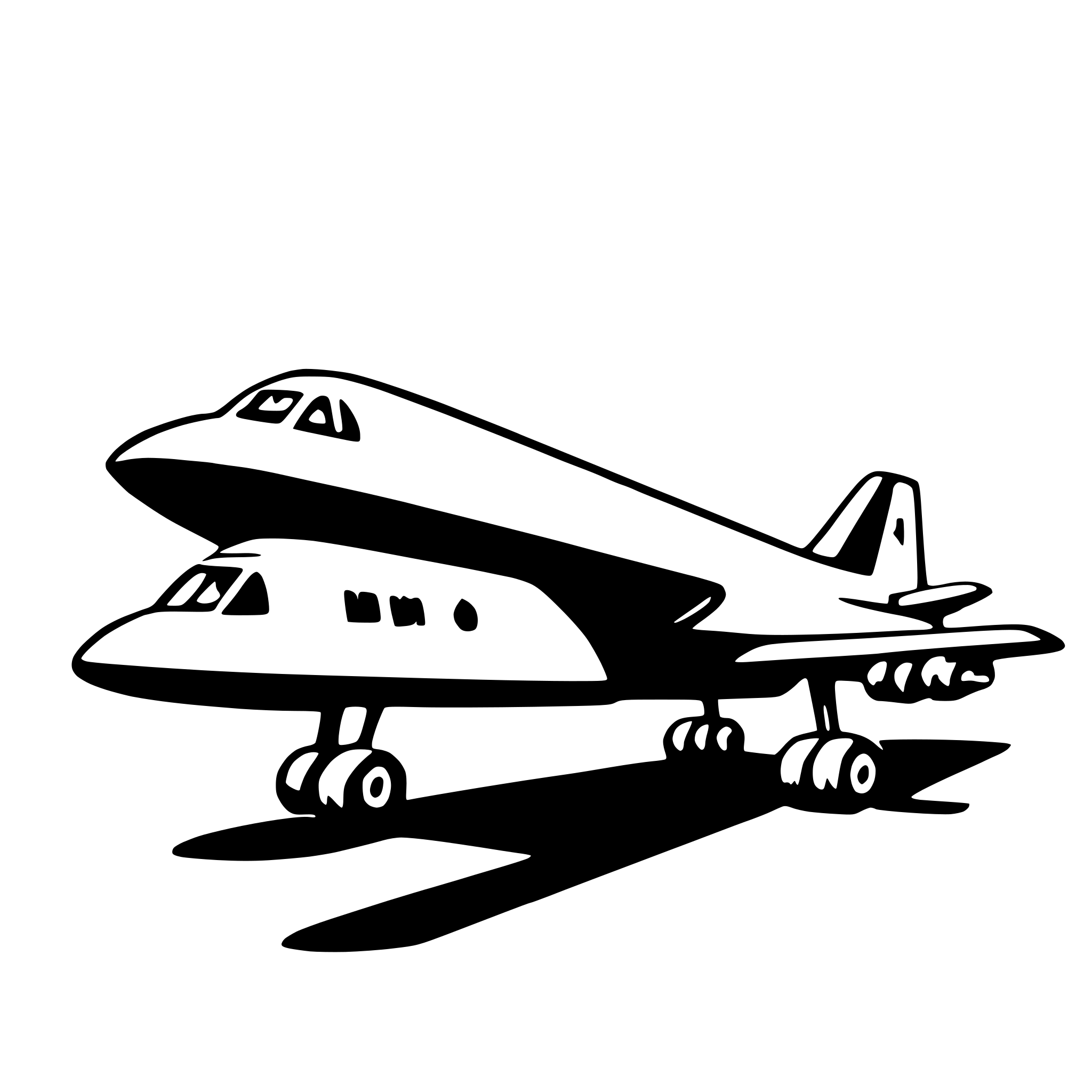 AI-generated SVG of 'cargo plane'