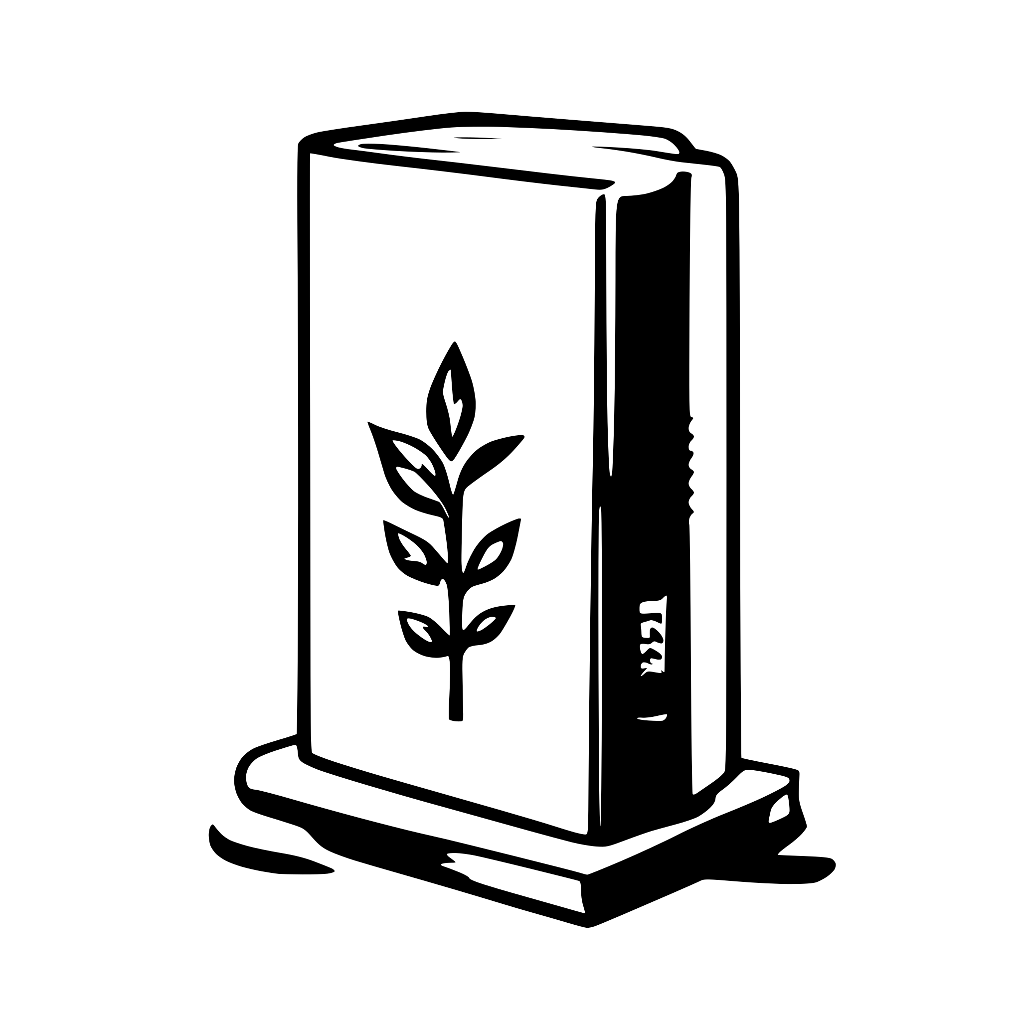 AI-generated SVG of a book