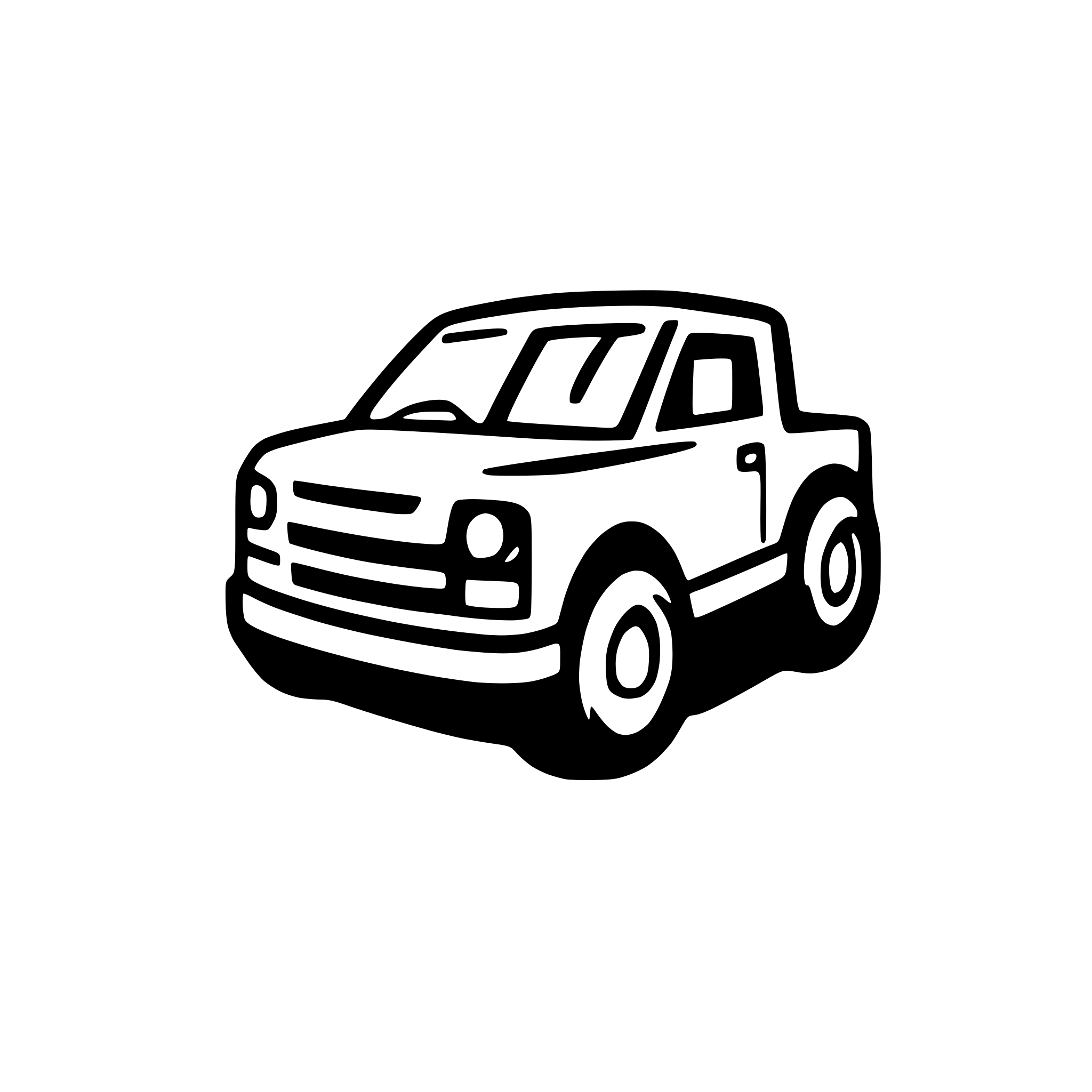 AI-generated SVG of 'minimal material-like vehicle'