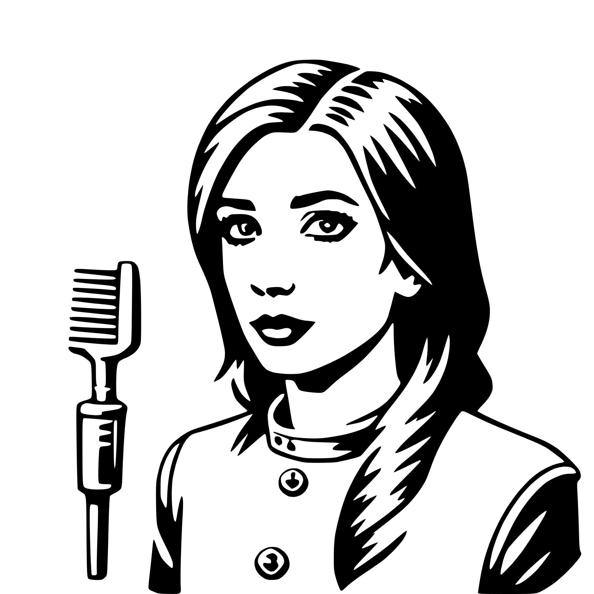 AI-generated SVG of a hairdresser